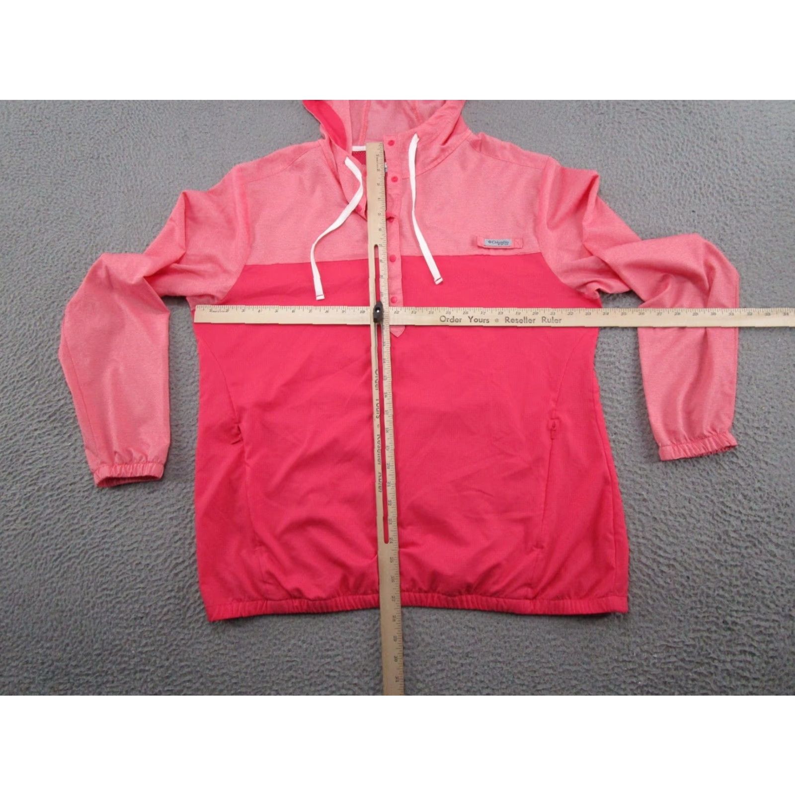 Pinko Columbia PFG Hoodie Women’s XL Pink 2 Tone Lightweight Pullover EUC Fishing Size XL / US 12-14 / IT 48-50 - 5 Thumbnail