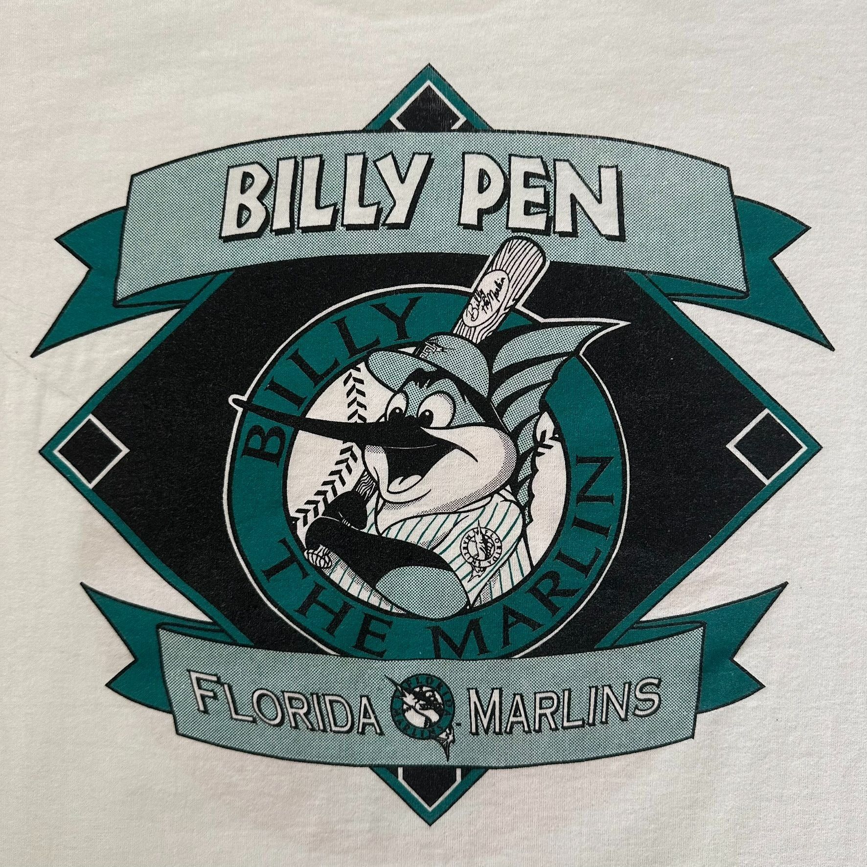 Coca Cola Vintage 90s Coca Cola Florida Marlins T-Shirt Billy Mascot L Size US XL / EU 56 / 4 - 6 Thumbnail