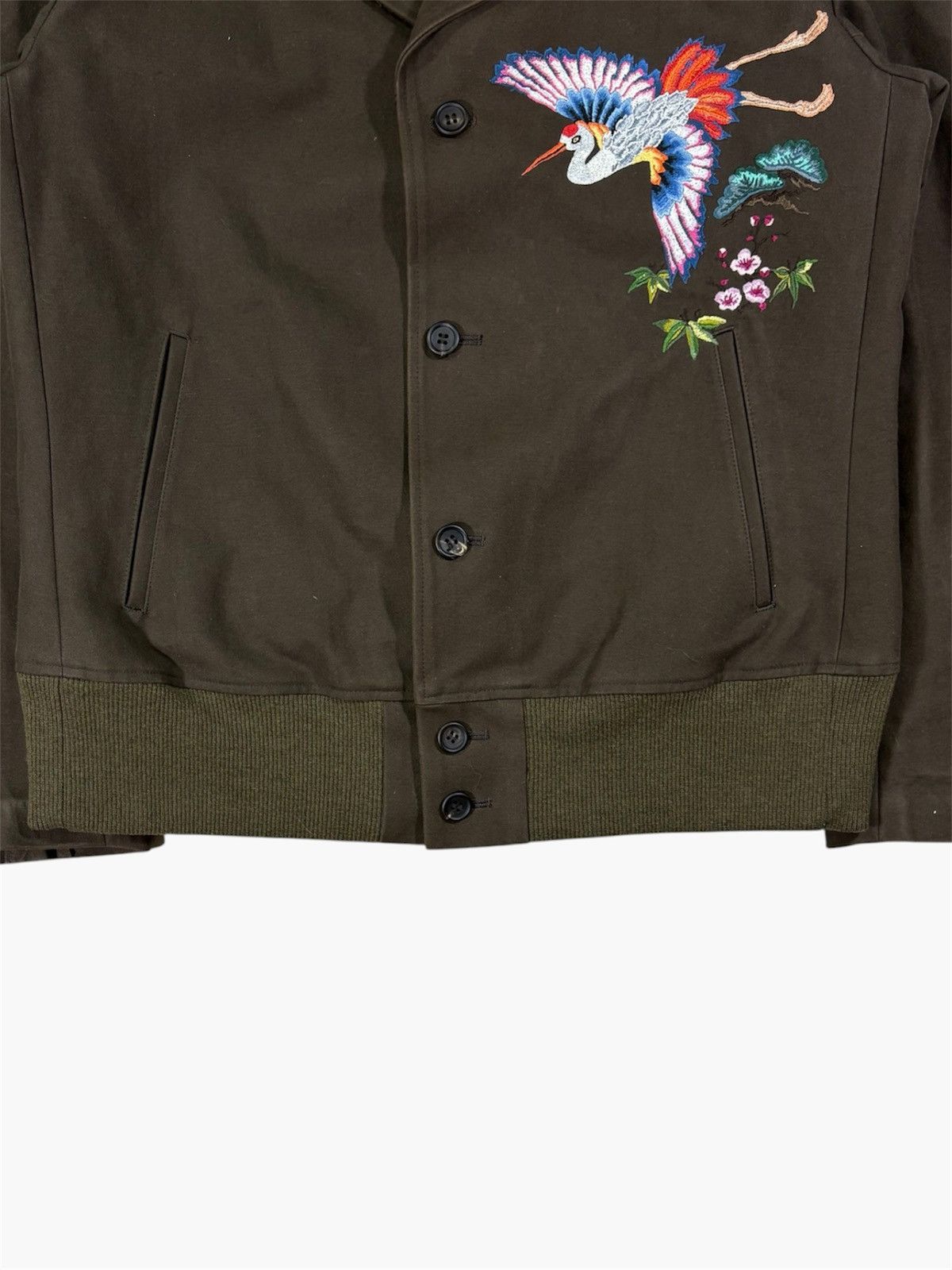 Yohji Yamamoto Embroidered Bird Jacket by Yohji Yamamoto Size L / US 10 / IT 46 - 3 Thumbnail