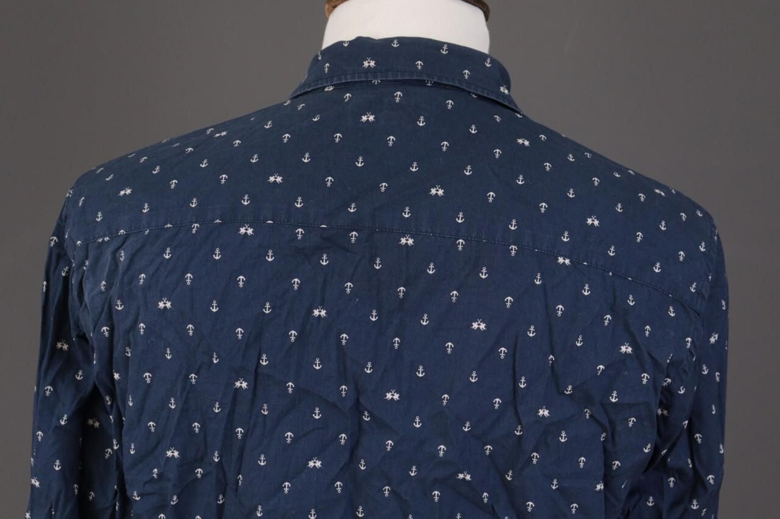 La Martina La Martina Buenos Aires Blue Printed Dress Shirt Size XL Size US XL / EU 56 / 4 - 8 Thumbnail