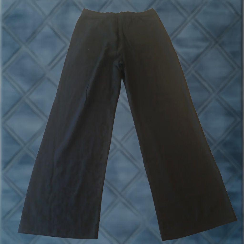 Old Navy Old Navy Taylor Wide Leg Trouser Pants Womens Medium Black Linen Blend Pockets Size 32" / US 10 / IT 46 - 1 Thumbnail
