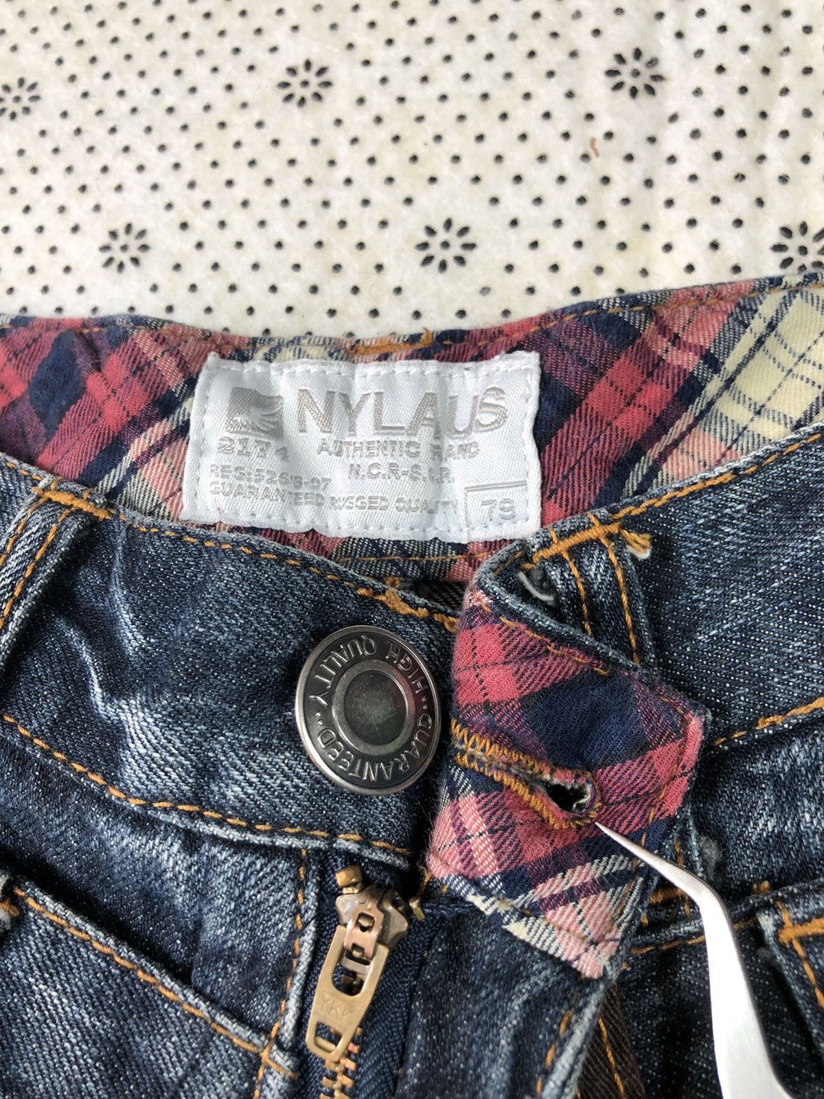 Hysteric Glamour × Japanese Brand Nylaus flared bondage jeans Size US 31 - 8 Thumbnail