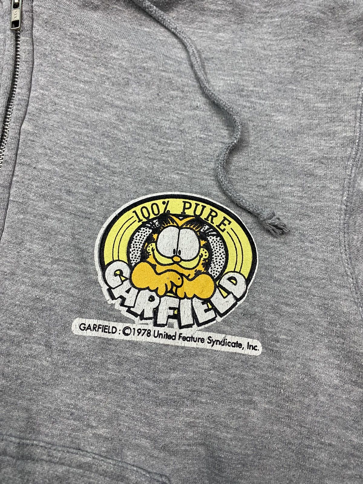 Vintage Vintage 80s GARFIELD real skate hoodie zip up Size US M / EU 48-50 / 2 - 6 Thumbnail