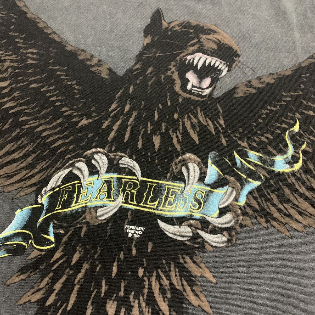 Represent Clo. Represent Small Terrier Eagle Vintage Grey Tee Size US S / EU 44-46 / 1 - 3 Thumbnail