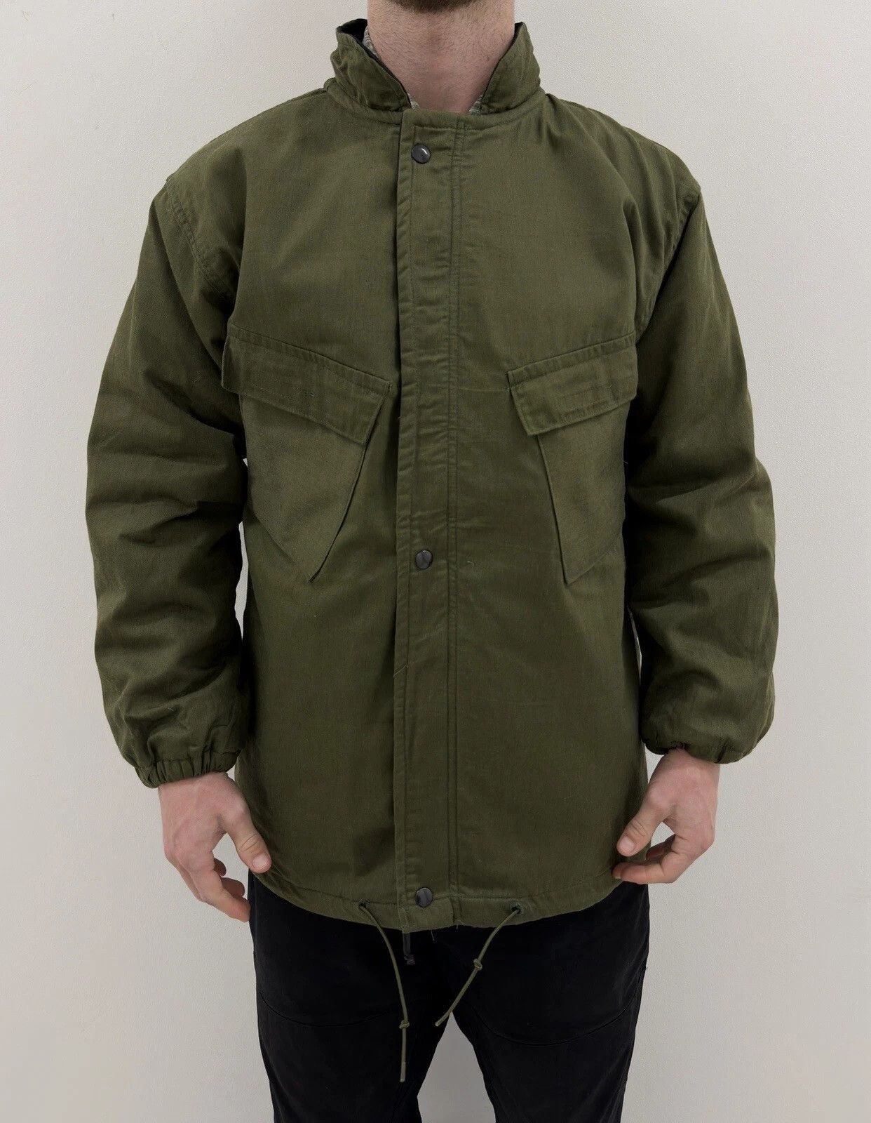 Vintage VINTAGE ARMY 1960s MILITARY MILITARIA JACKET SERVAL ZIP RARE Size US M / EU 48-50 / 2 - 1 Thumbnail