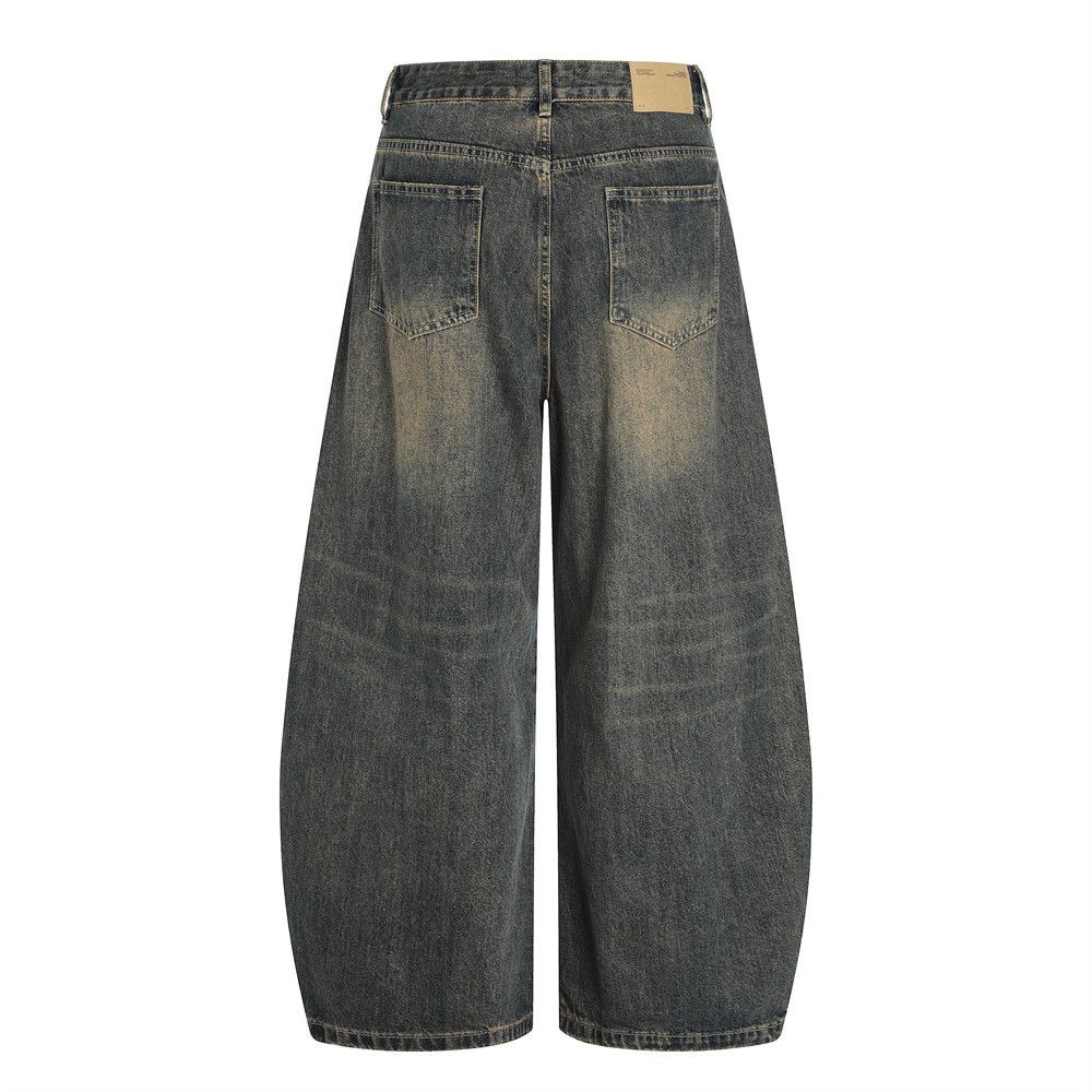 Japanese Brand × Jean Punk distressed washed men's vintage scimitar jeans Size US 32 / EU 48 - 3 Thumbnail