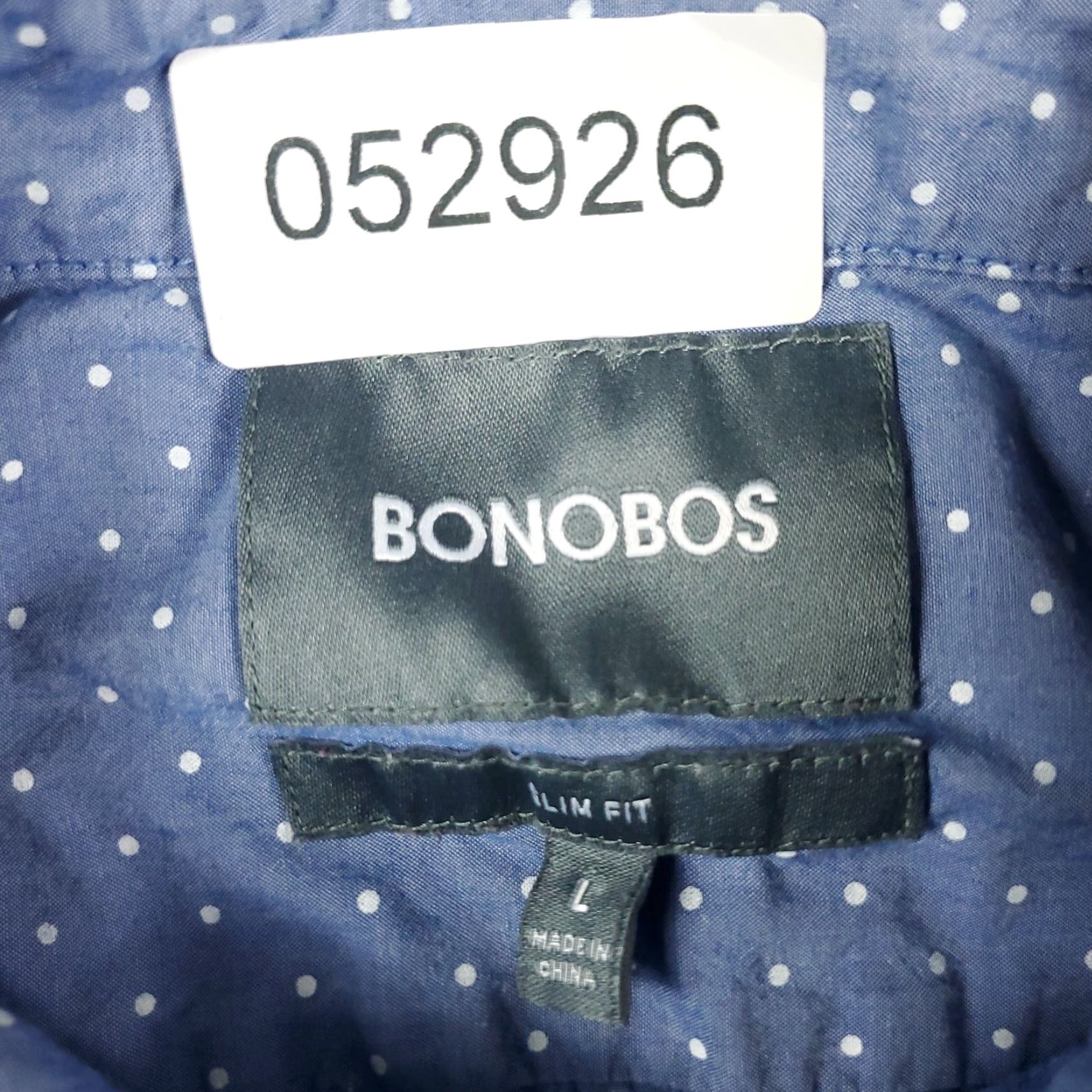 Bonobos VINTAGE Bonobos Shirt Mens Size Large Blue Dot Casual Button Up Long Sleeve Size US L / EU 52-54 / 3 - 6 Thumbnail