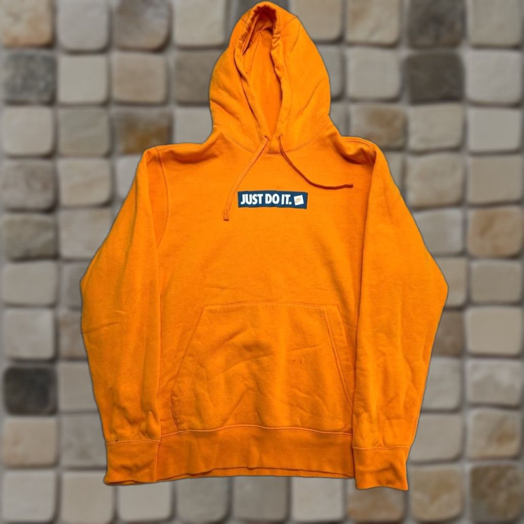 Nike Nike JDI Fleece BST Hoodie Men Large Orange Cotton Just Do It Running Athleisure Size US L / EU 52-54 / 3 - 1 Thumbnail