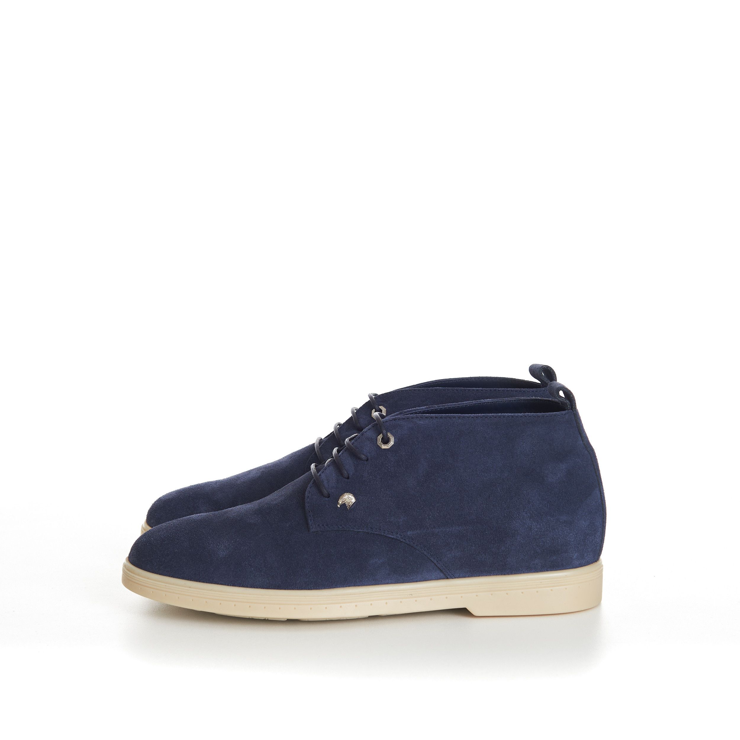 Stefano Ricci Blue Suede Lace Up Chukka Boots With Rubber Soles Size US 7.5 / EU 40-41 - 4 Thumbnail
