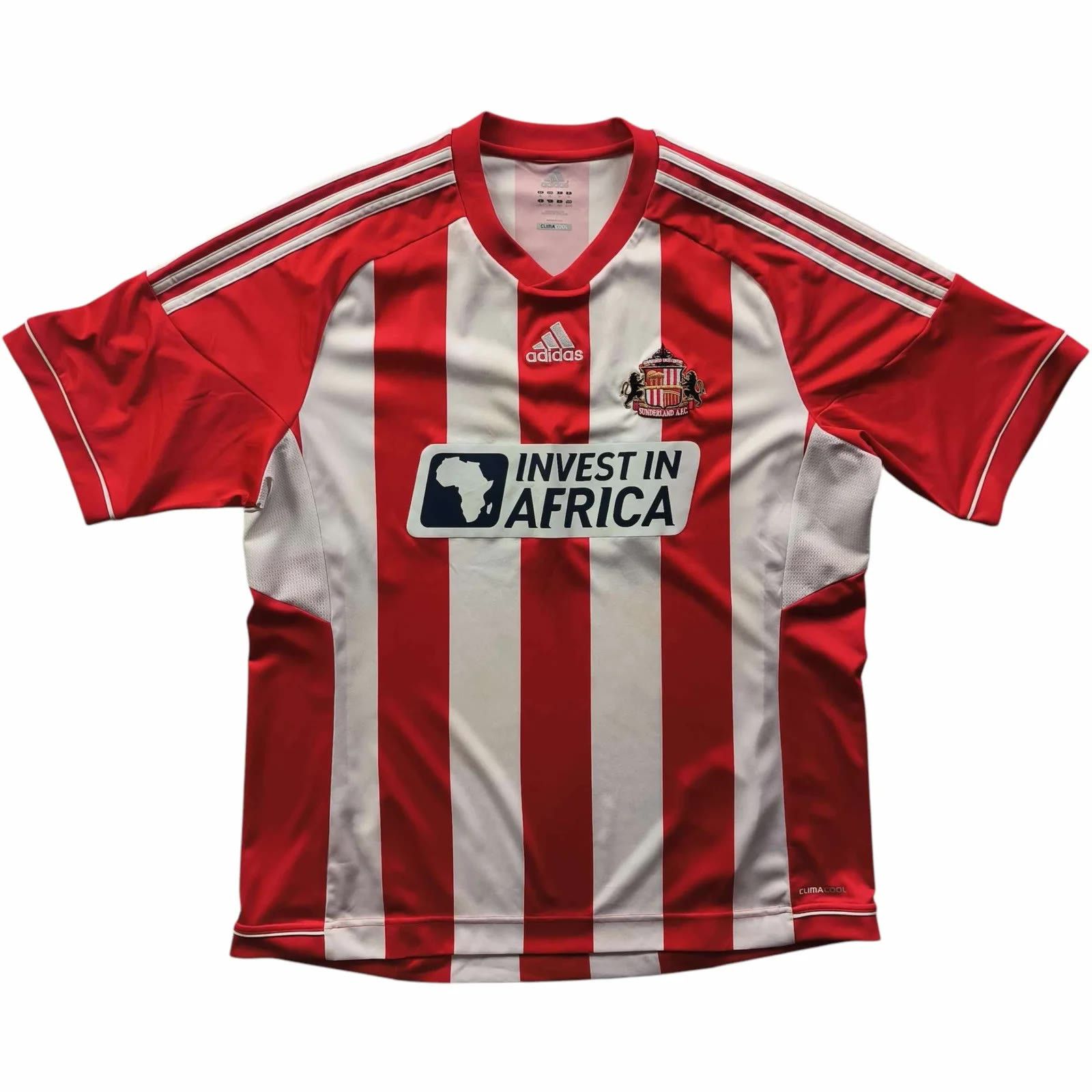 Sunderland 2012-13 Adidas home football jersey size XL