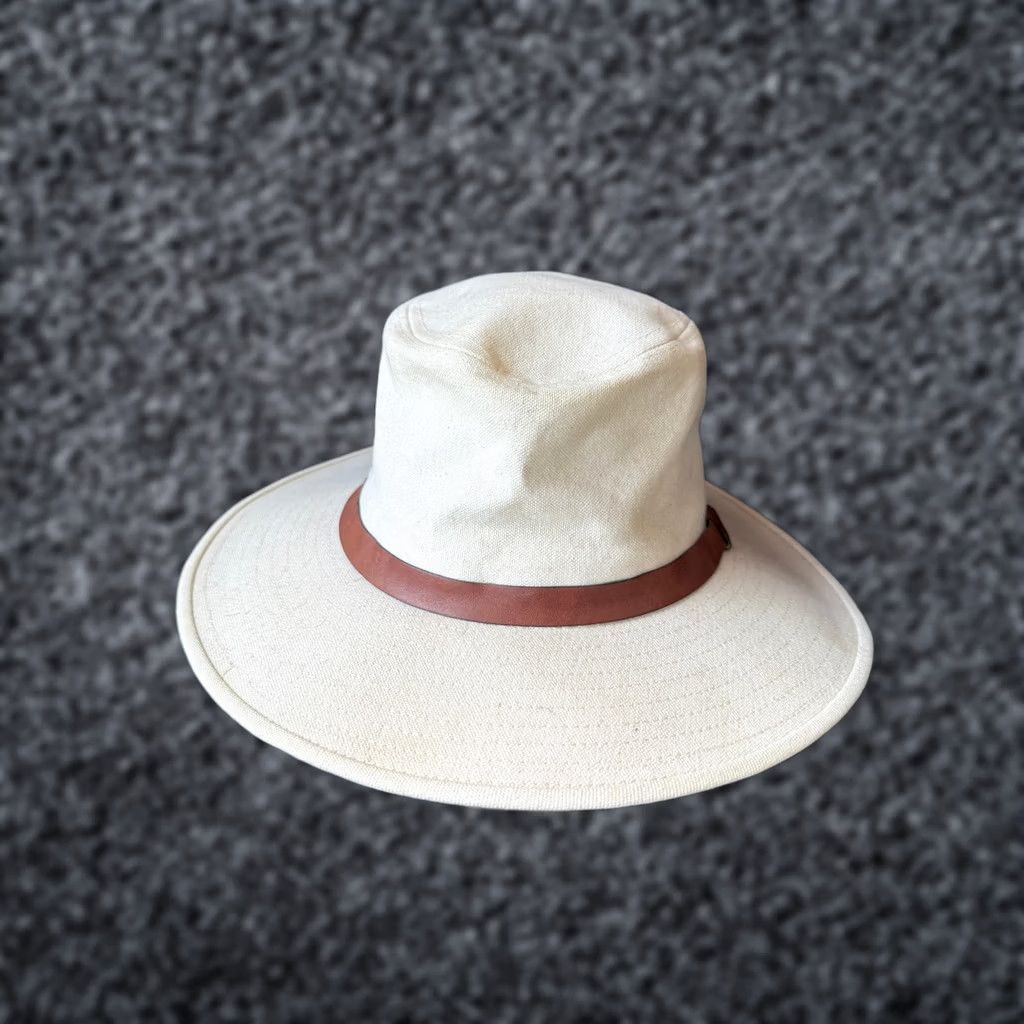 Vintage New York Hat& Cap co. White Bucket Traveller Hat L 56cm Men Baseball Cap Buckets Hat Size ONE SIZE - 1 Thumbnail