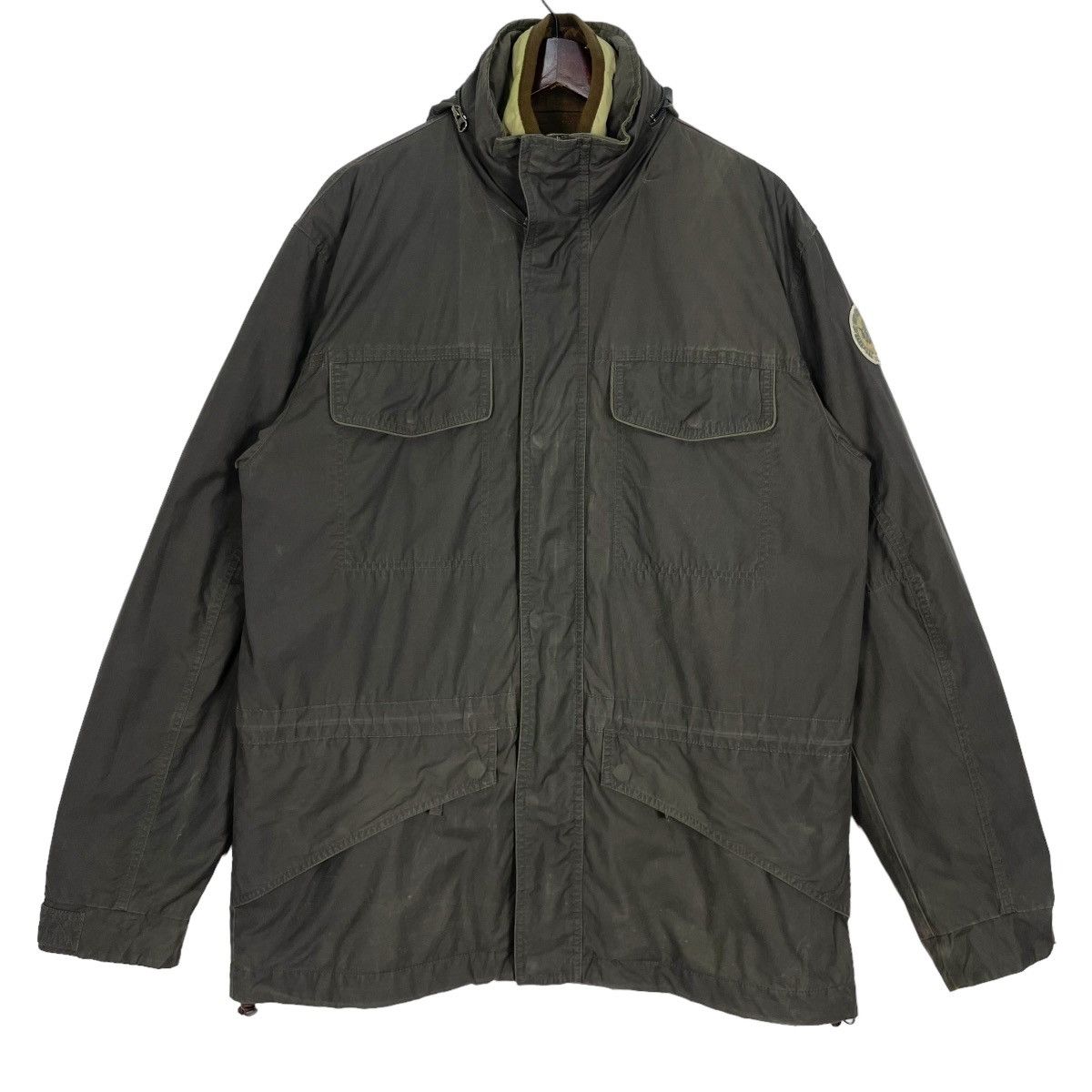 Napapijri Sportwear Riversible Jacket Logo Patches Hoodie