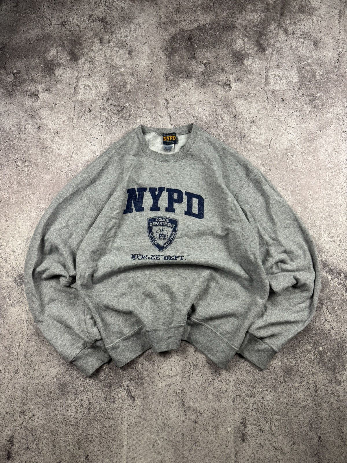 Jerzees Vintage Jerzees Drop Shoulder Fit NYPD Sweatshirt 90’s rare Size US M / EU 48-50 / 2 - 1 Thumbnail
