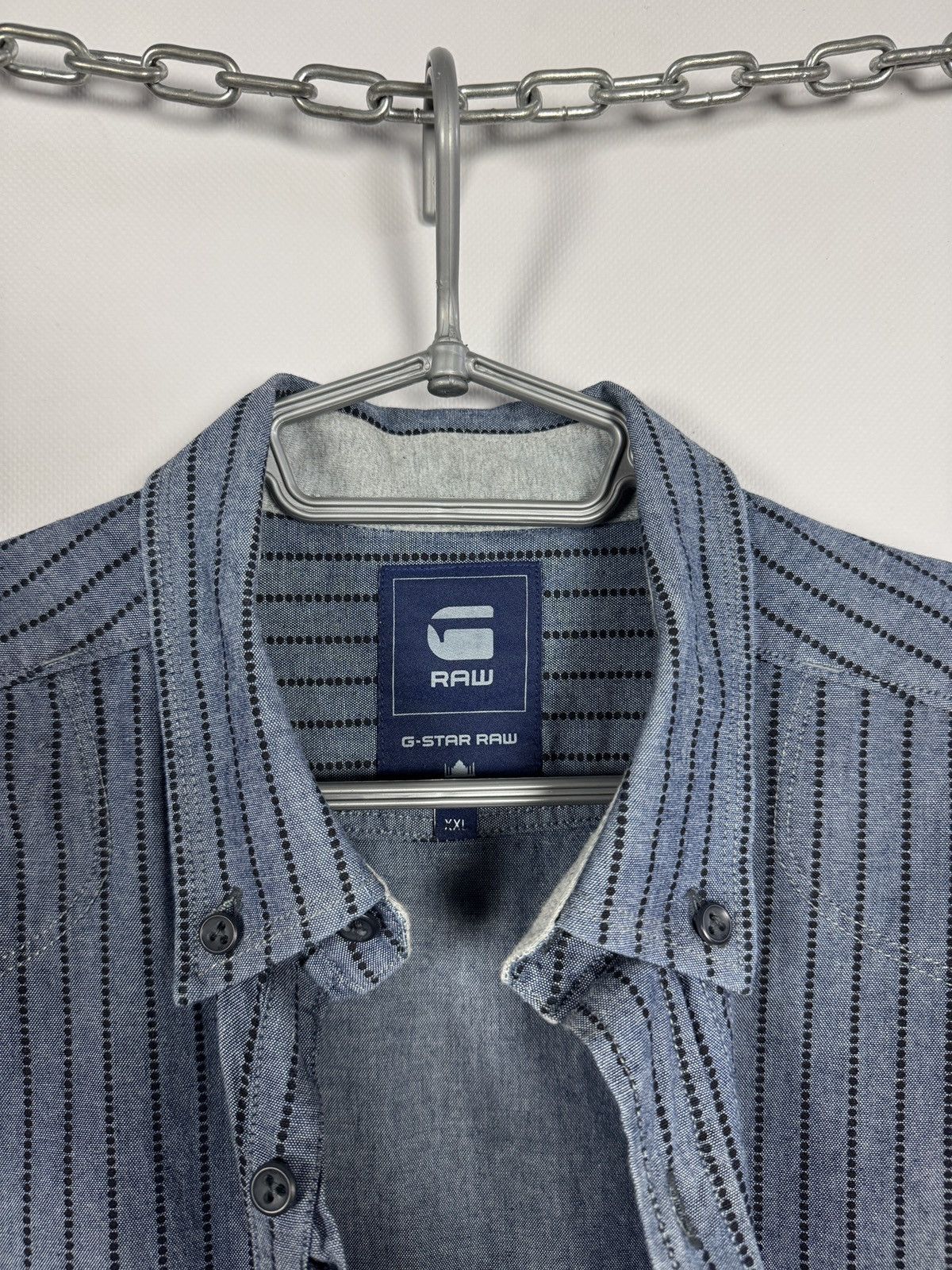 G-Star G-Star Raw Modernist Penn Striped Long Sleeve Striped Shirt Size US XXL / EU 58 / 5 - 8 Thumbnail