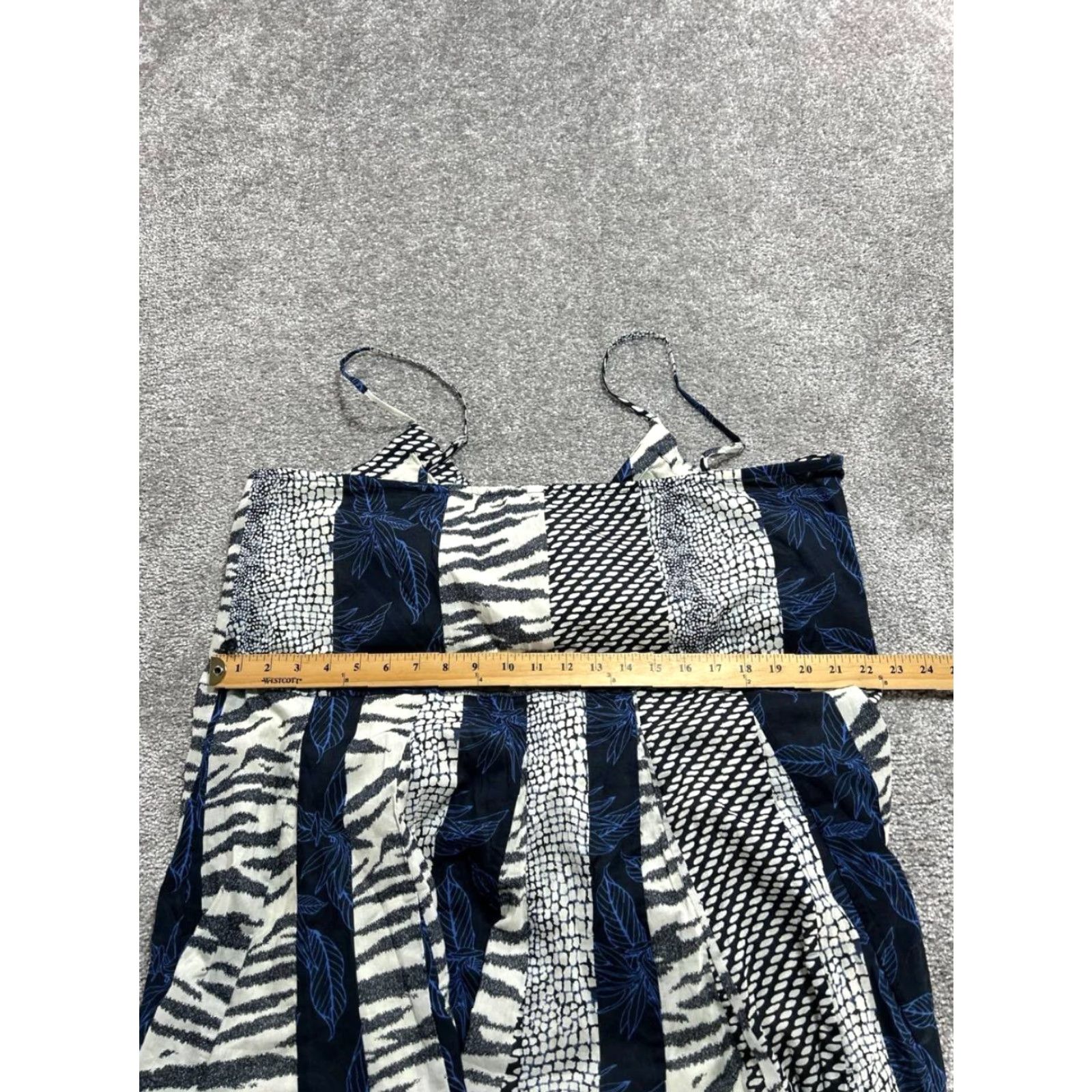 Banana Republic Banana Republic Tie Waist Mini Dress Womens XL Multicolor Cotton Flare Hem New Size XL / US 12-14 / IT 48-50 - 4 Thumbnail