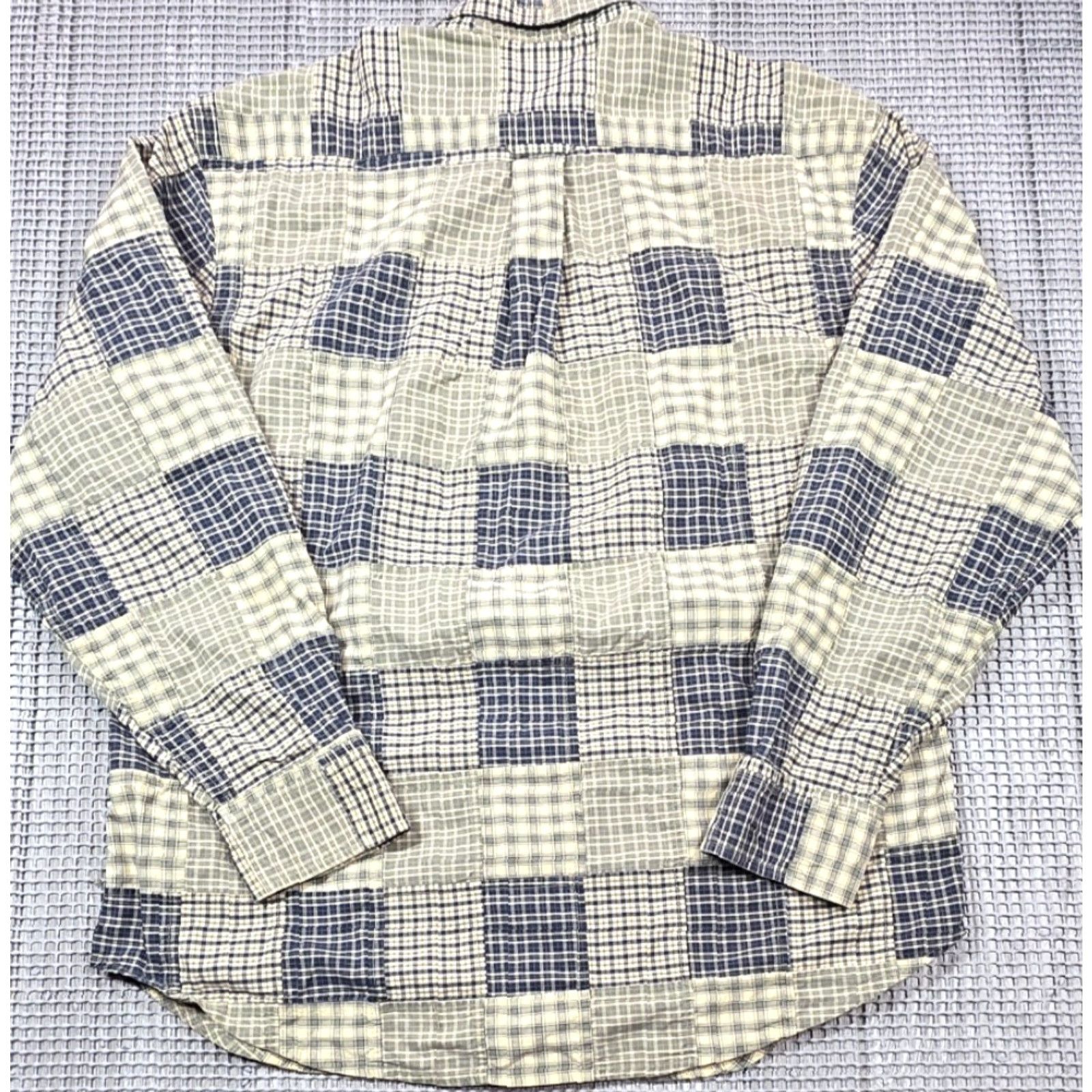 Nautica Nautica Button-Up Shirt Multicolor Madras Patchwork Long Sleeve Vtg L Men’s Shirt Size US L / EU 52-54 / 3 - 7 Thumbnail
