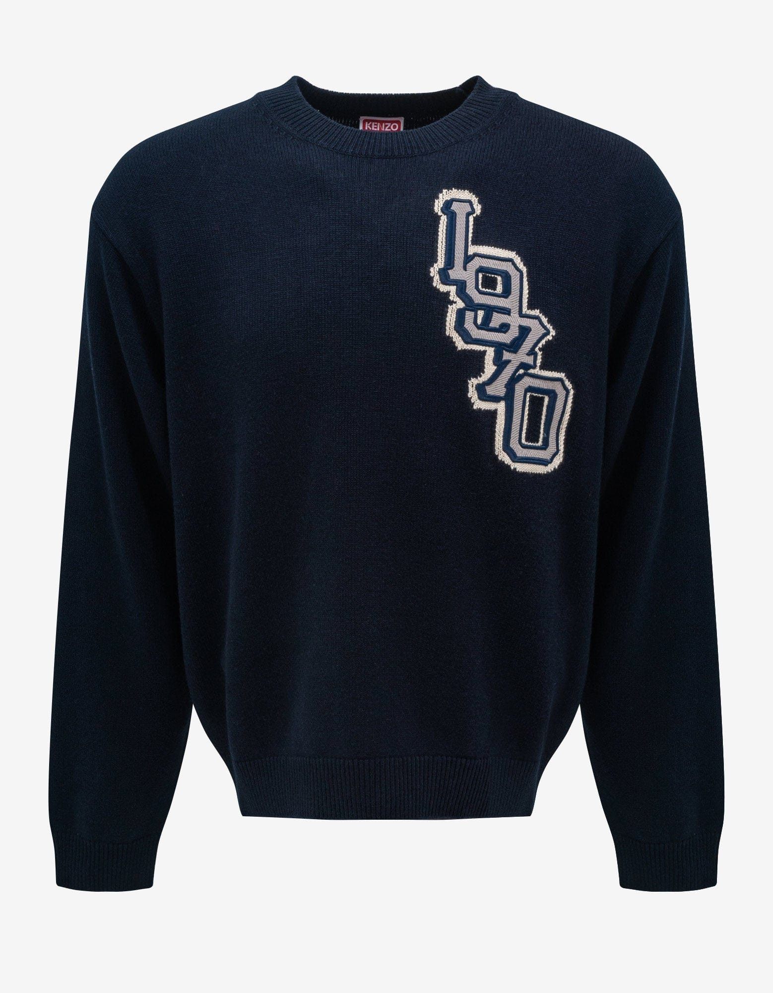 image of Kenzo Midnight Blue Varsity Sweater, Men's (Size XS)