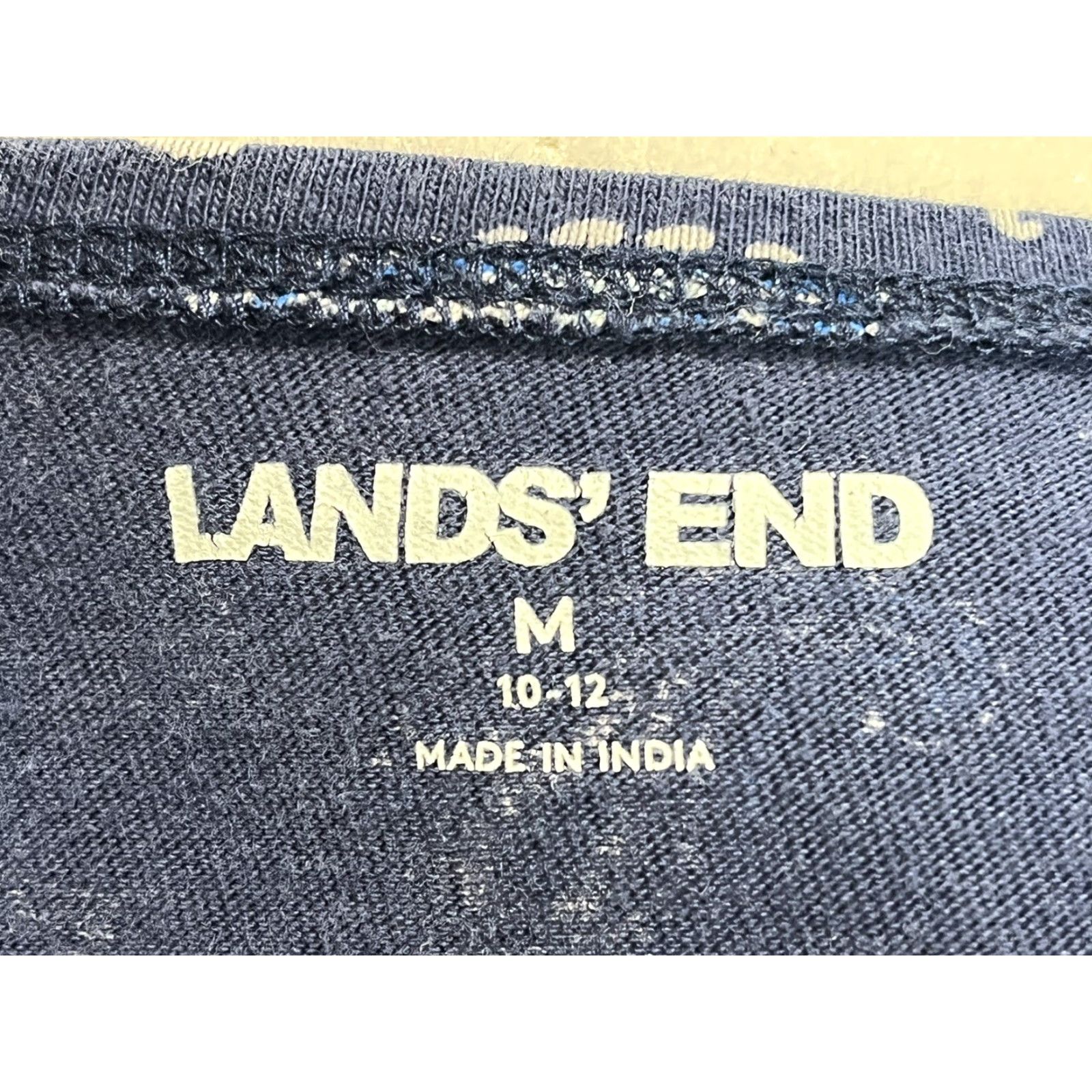 Lands' End Lands’ End Sleeveless Midi Dress M Paisley Blue 100% Cotton Double Side Slits Womens Size M / US 6-8 / IT 42-44 - 6 Thumbnail