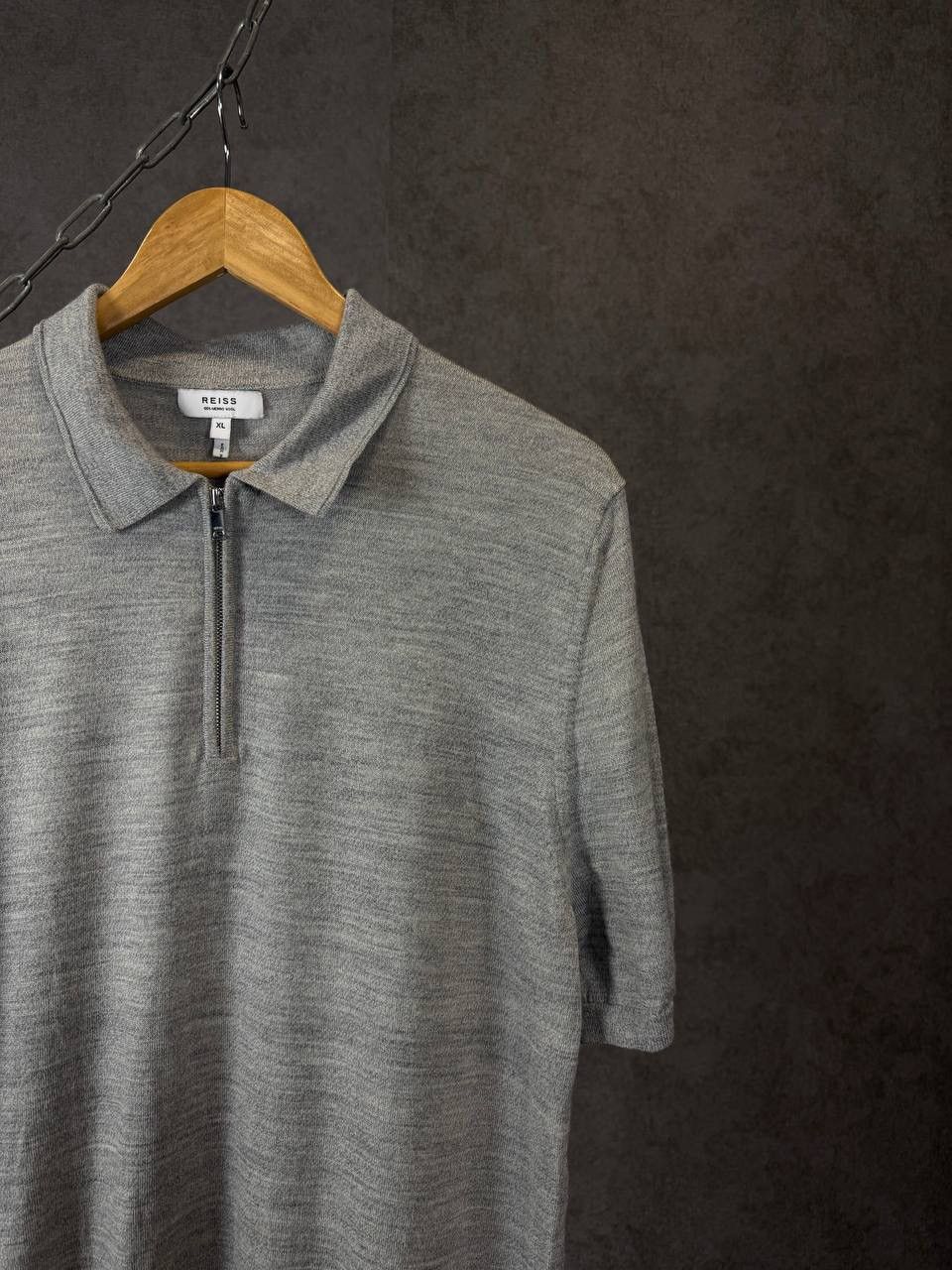 Reiss Reiss designer merino wool zip polo tee Size US XL / EU 56 / 4 - 2 Thumbnail