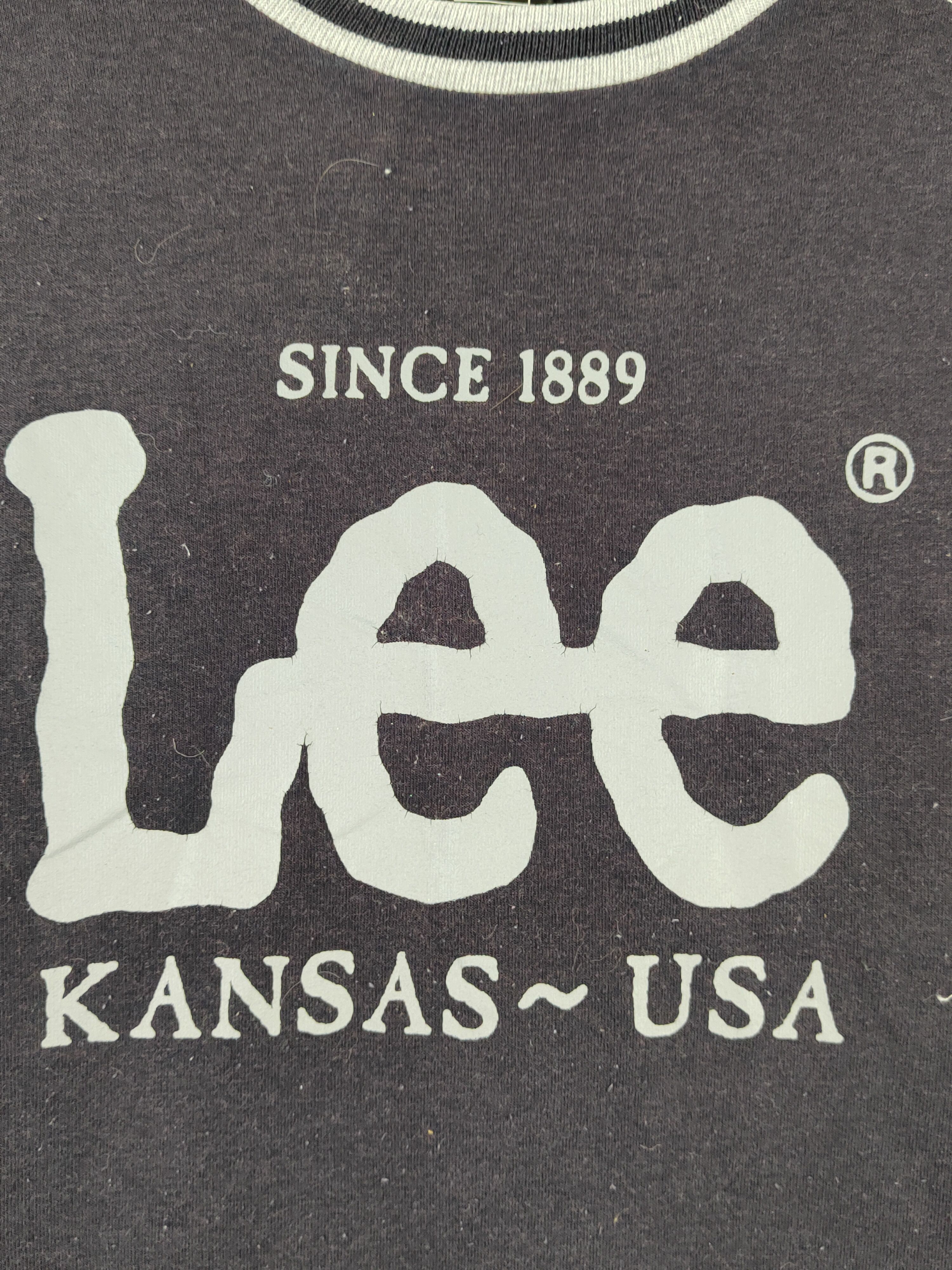 Japanese Brand × Lee × Vintage Lee Dark Blue Faded vintage Sweatshirts #S2118 Size L / US 10 / IT 46 - 4 Thumbnail
