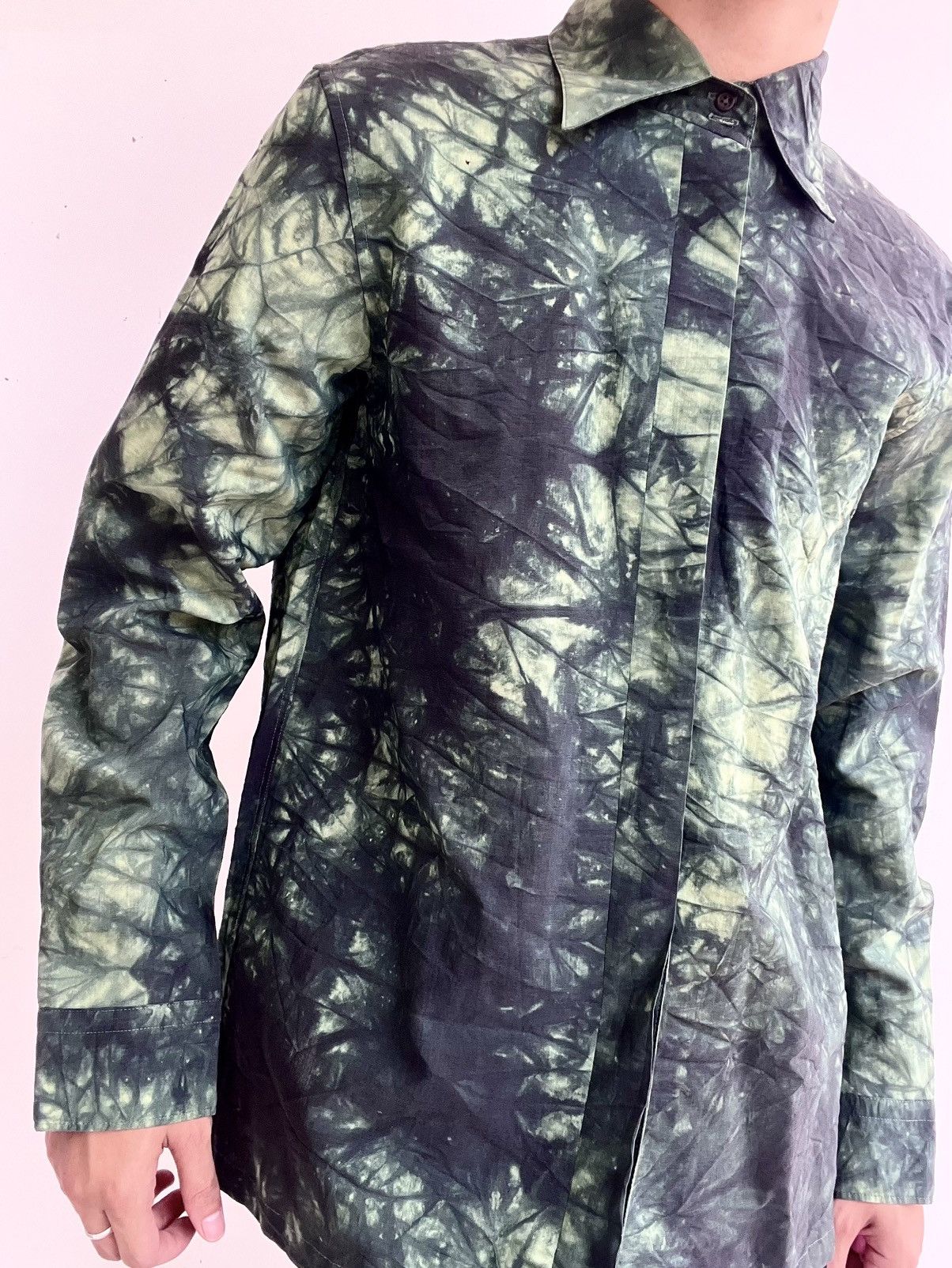 Yohji Yamamoto Yohji Yamamoto Tie Dye Shirt Size US L / EU 52-54 / 3 - 4 Thumbnail