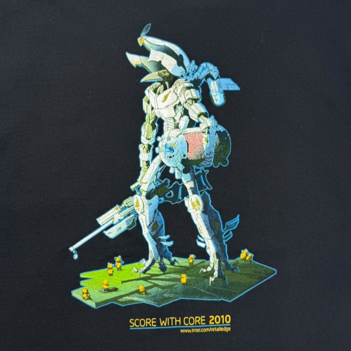 Hi Tec Vintage Intel “Late Riser. Early Adopter” Tech Promo T-Shirt Size US XL / EU 56 / 4 - 4 Thumbnail