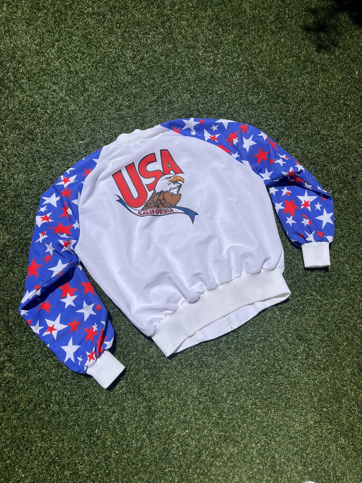 Vintage VTG 80’s USA Themed Police Games White Jacket Size US XL / EU 56 / 4 - 2 Thumbnail