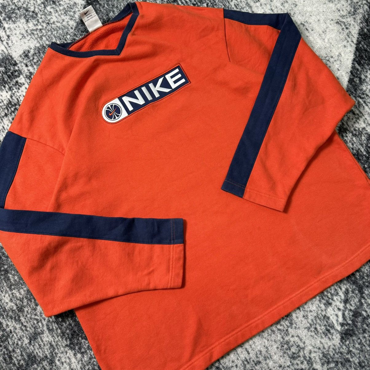Nike Vintage Nike Sweatshirt Big Logo Swoosh Embroidered Y2K 90s Size US XL / EU 56 / 4 - 8 Thumbnail