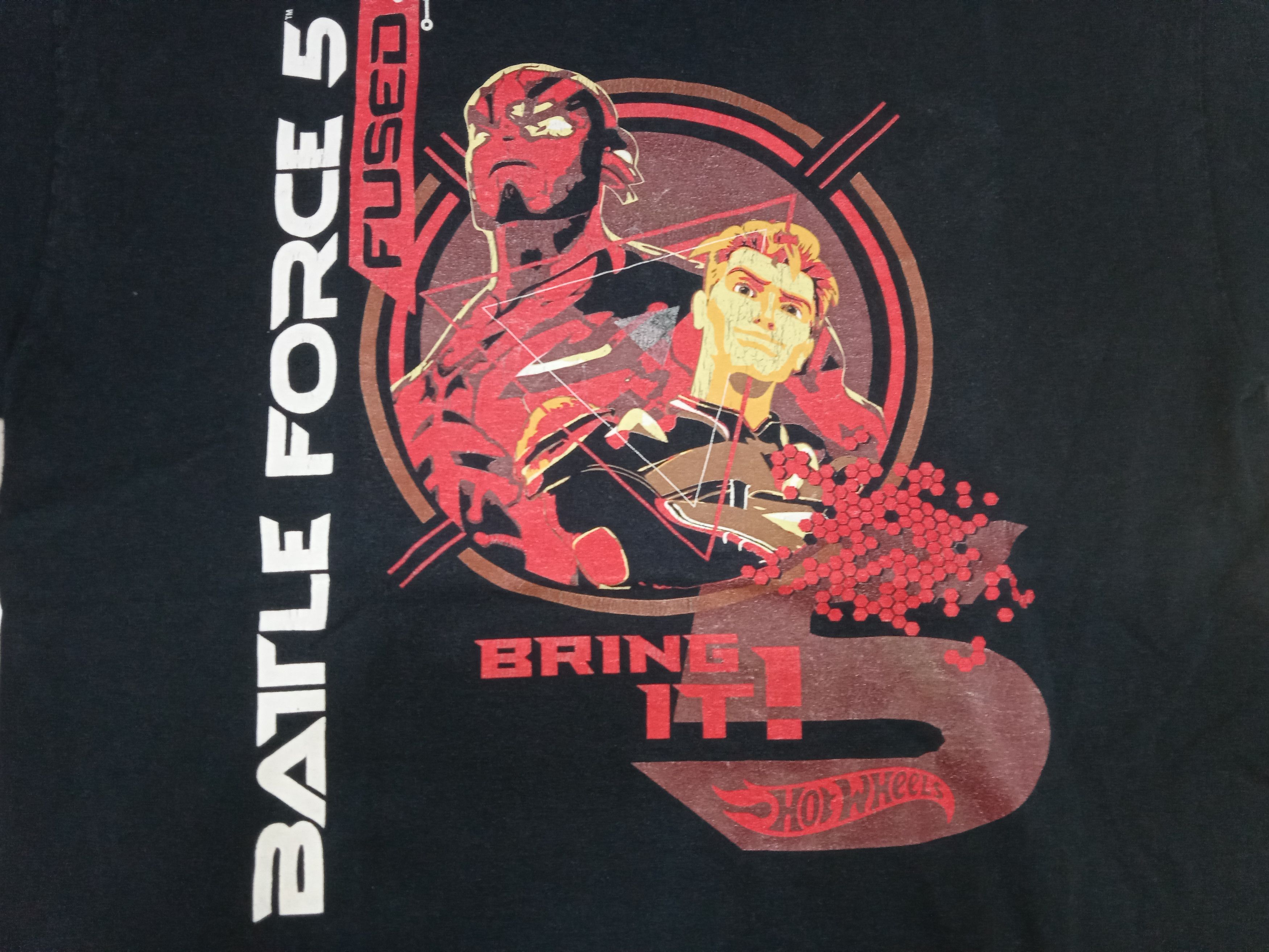 Vintage Vintage 2000s Hot Wheels Battle Force 5 T Shirt Y2K Size US L / EU 52-54 / 3 - 4 Thumbnail