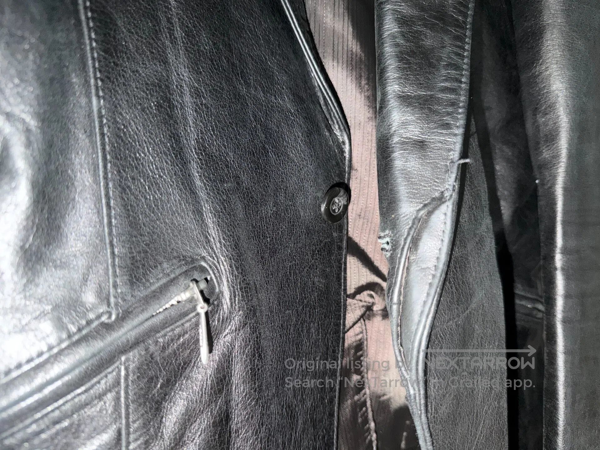 Tornado Mart Tornado Mart Leather Blazer Suit Jacket. Size US L / EU 52-54 / 3 - 5 Thumbnail
