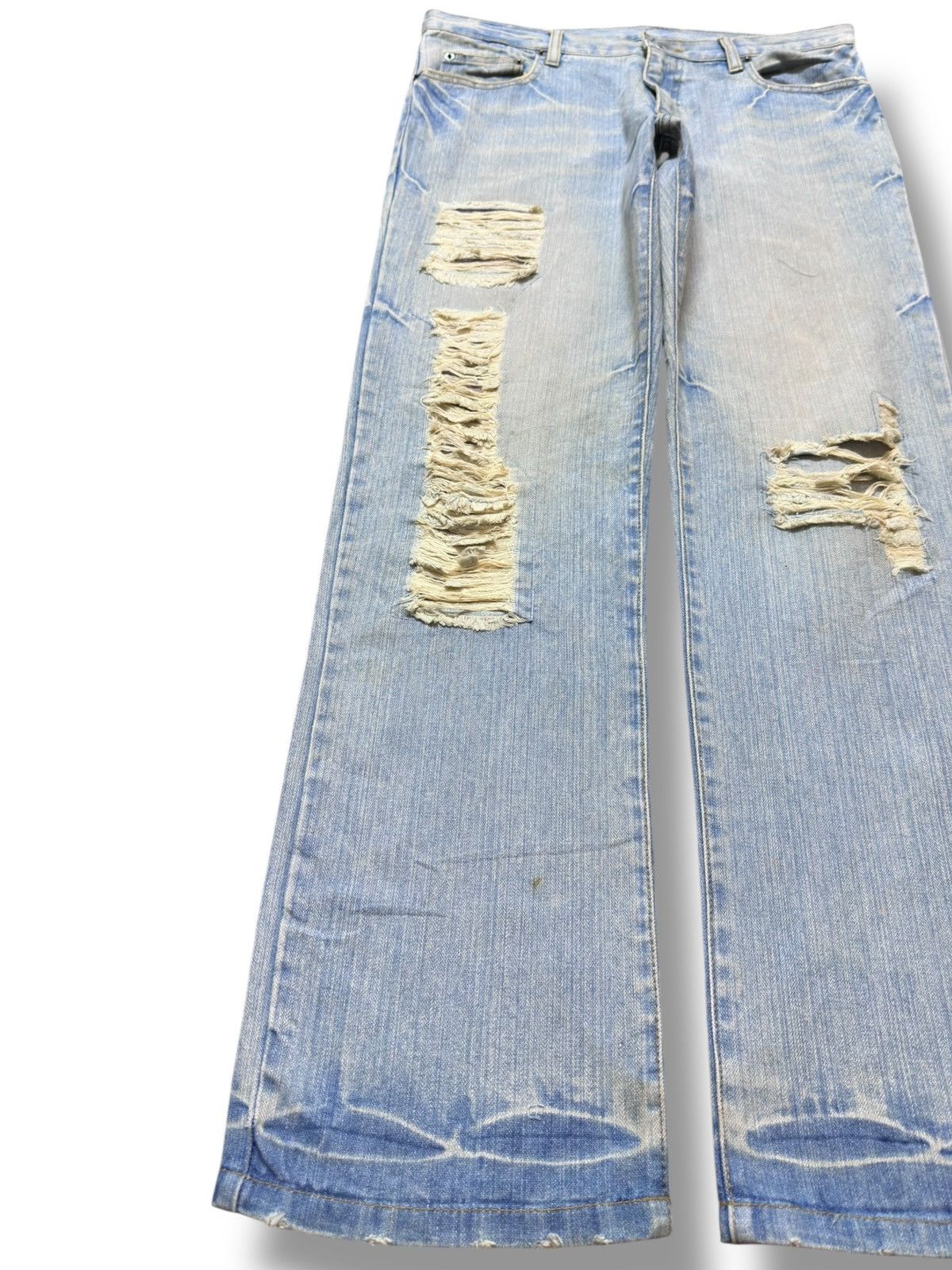 Other Vintage Japanese Brand Faded Grunge Distressed Denim Size US 34 / EU 50 - 3 Thumbnail