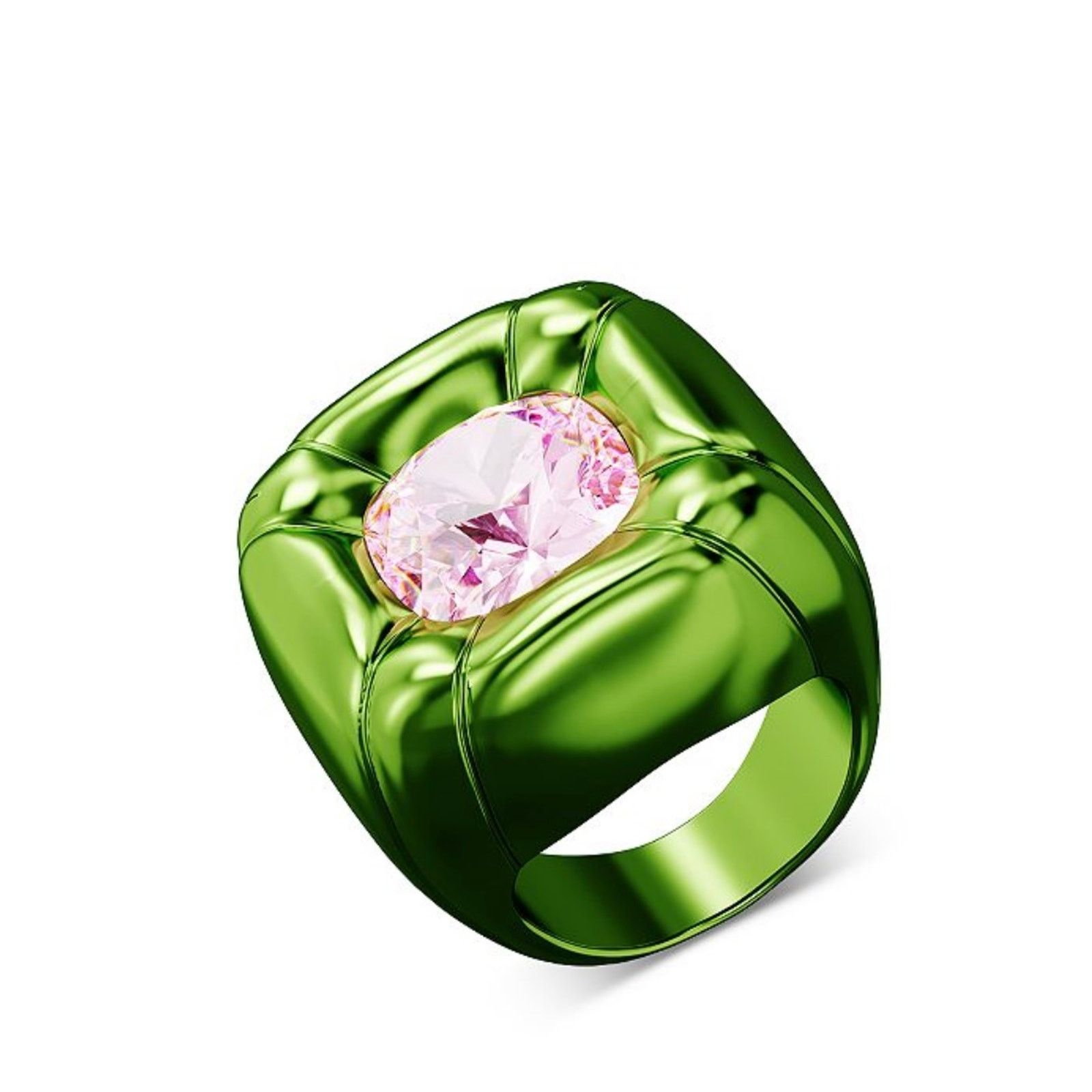 Swarovski Swarovski Dulcis Cocktail Ring sizen 55 / 7 Green New Size ONE SIZE - 3 Thumbnail