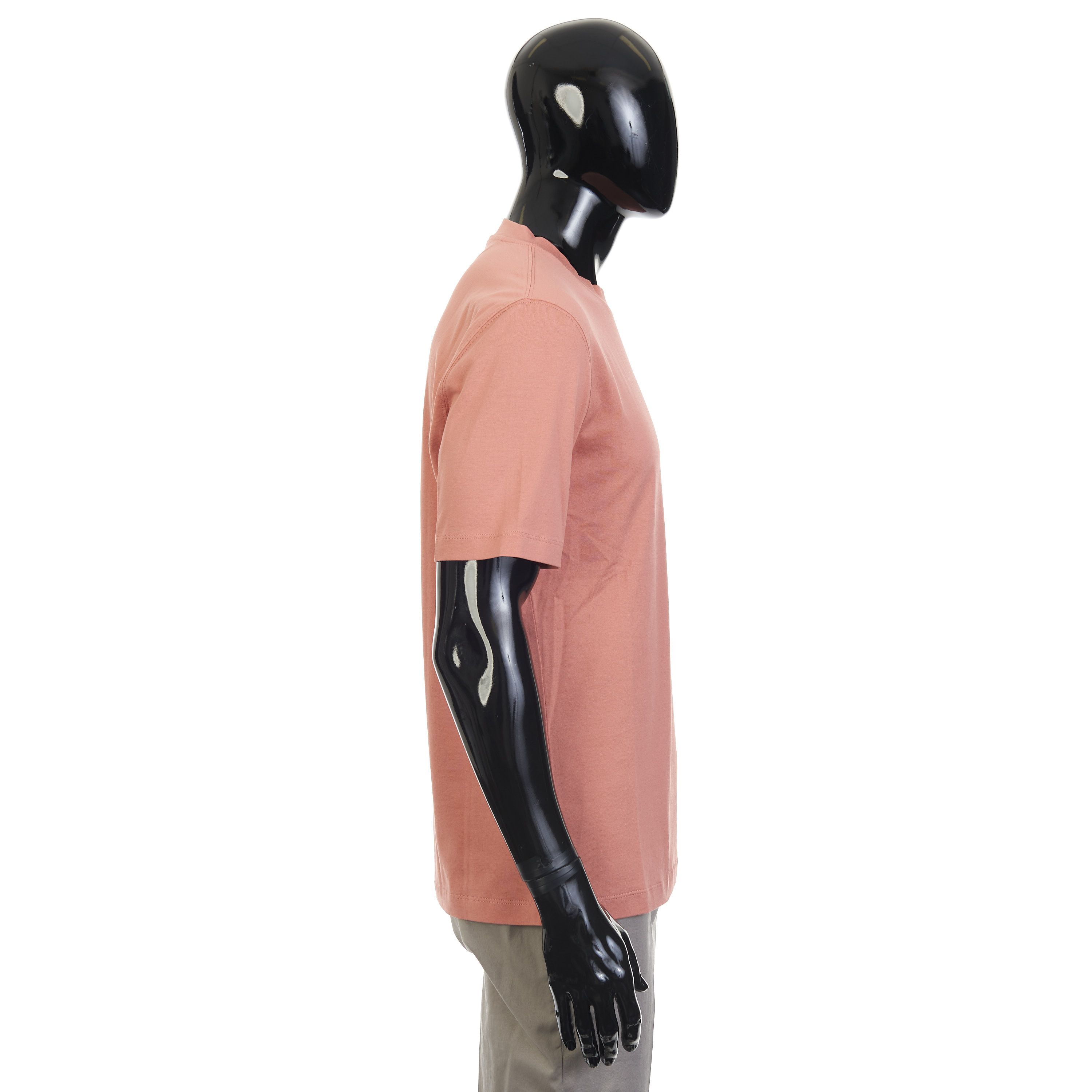 Brunello Cucinelli Salmon Cotton Jersey Crew neck Tshirt With Logo Size S Size US S / EU 44-46 / 1 - 7 Thumbnail