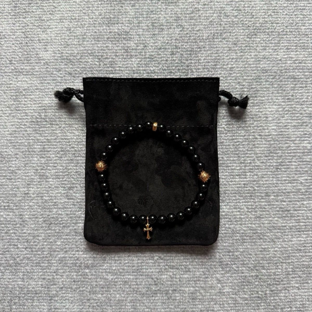 Chrome Hearts Chrome Hearts 22k Black Beads Bracelet Large Size Size ONE SIZE - 2 Thumbnail