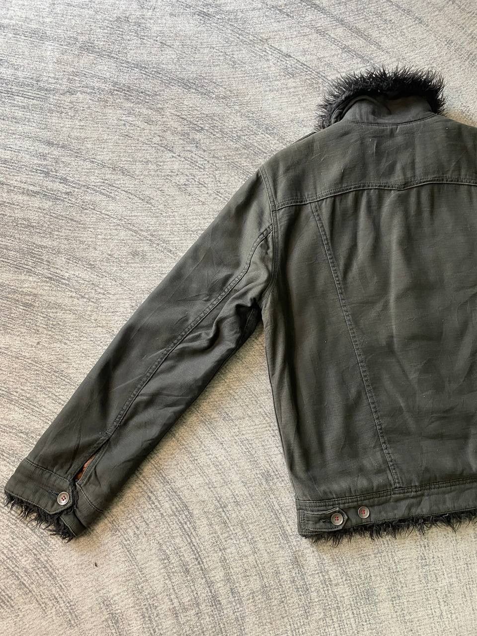 Edwin × Japanese Brand Edwin Trucker Jacket Faux Fur Lining Size US M / EU 48-50 / 2 - 8 Thumbnail