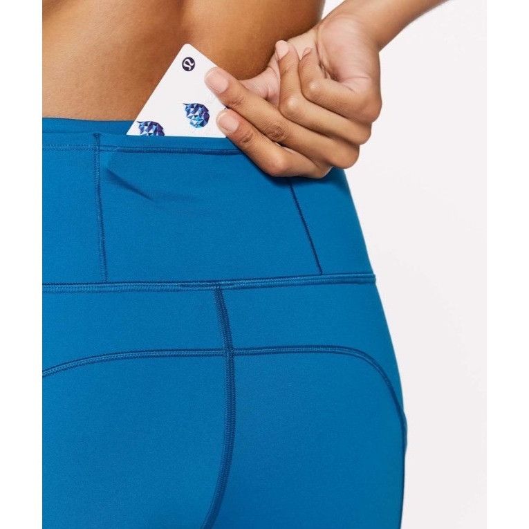 Lululemon Lululemon Fast & Free 7/8 Tight II *Nulux 25"Nile Blue Size Size 28" / US 6 / IT 42 - 10 Thumbnail