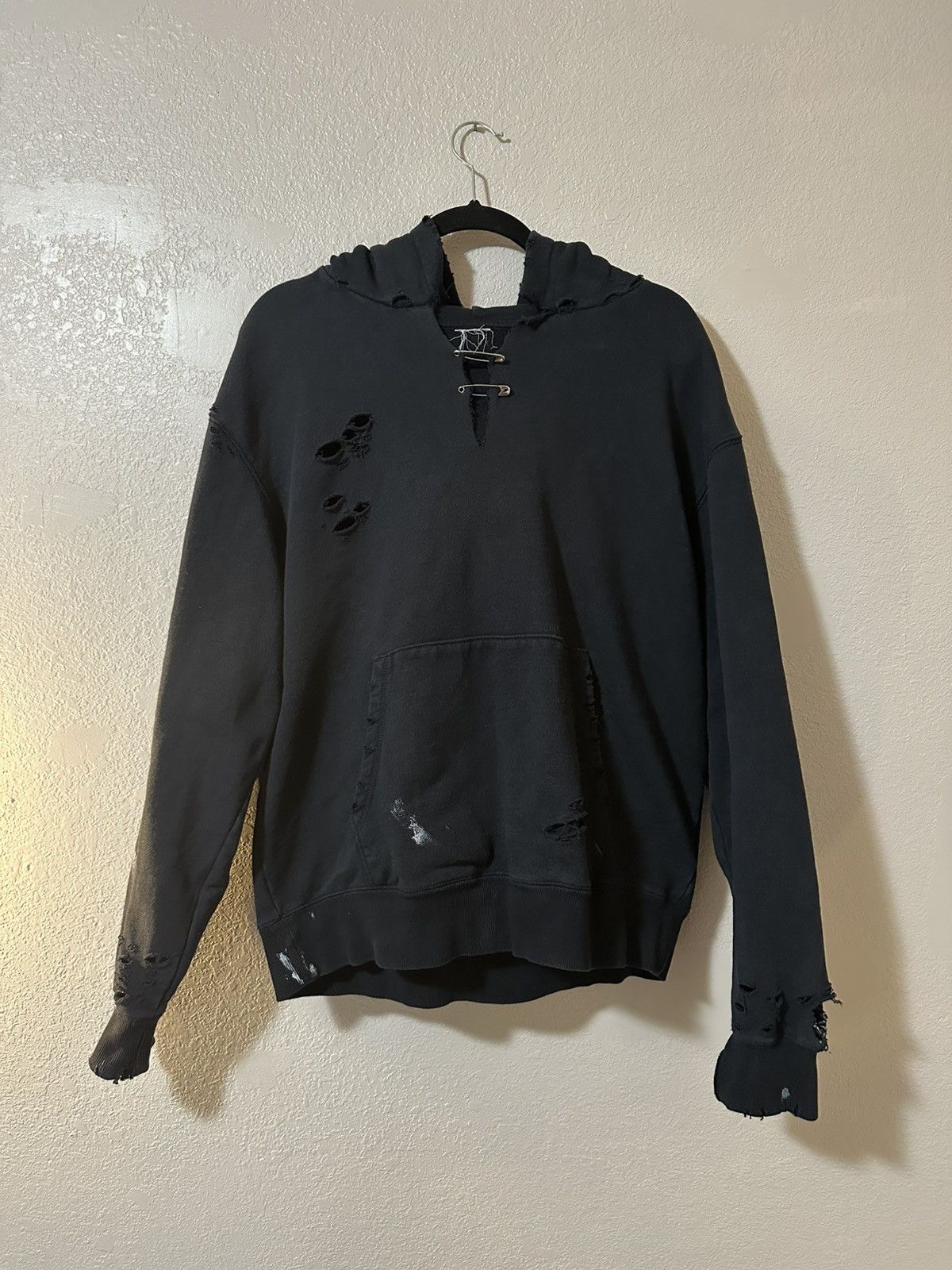 Vintage Vintage thrashed hoodie Size US L / EU 52-54 / 3 - 1 Thumbnail