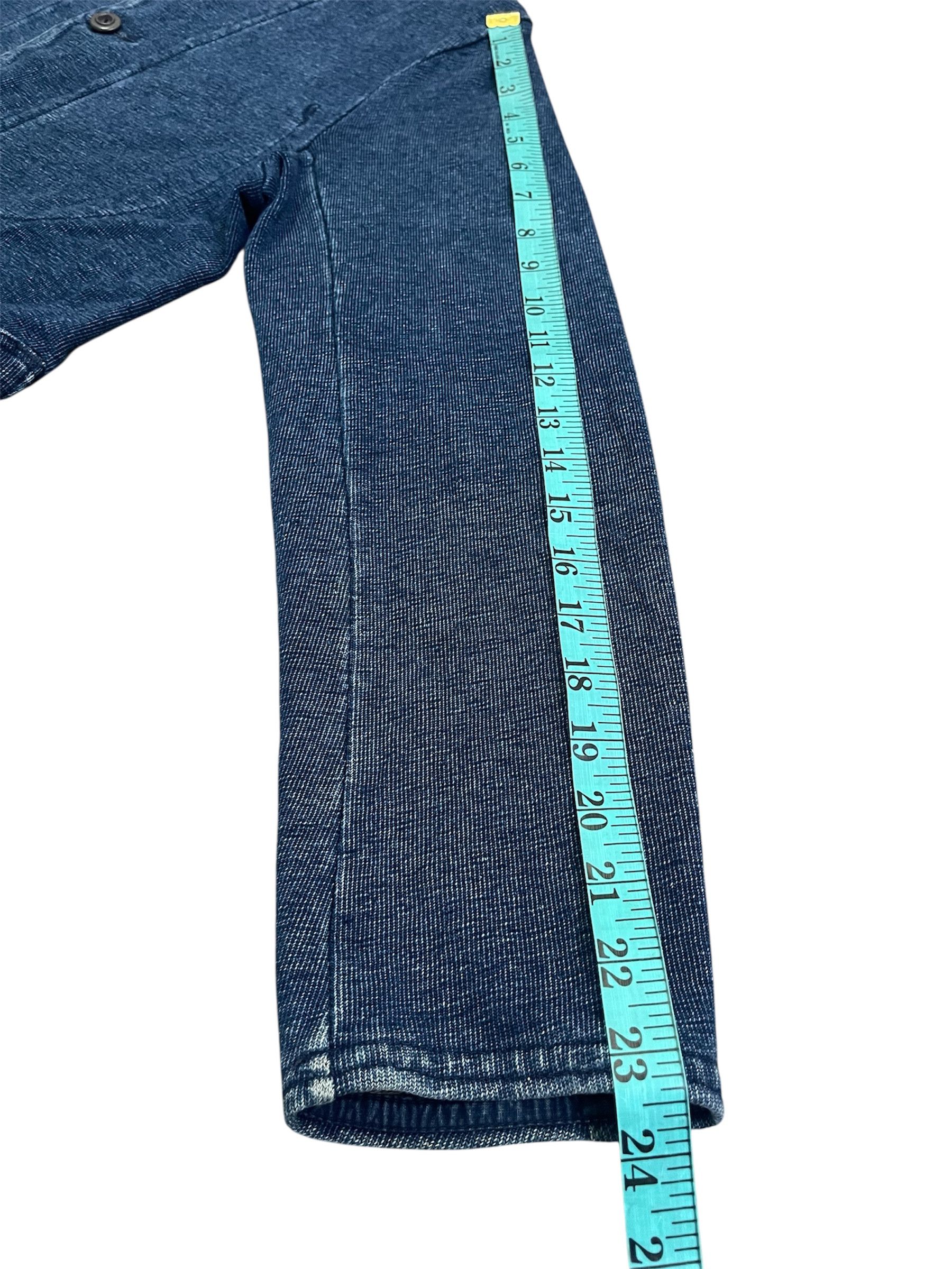 45rpm × Japanese Brand R by 45RPM Blue Indigo Cotton Knit Chore Jacket Size US M / EU 48-50 / 2 - 11 Thumbnail