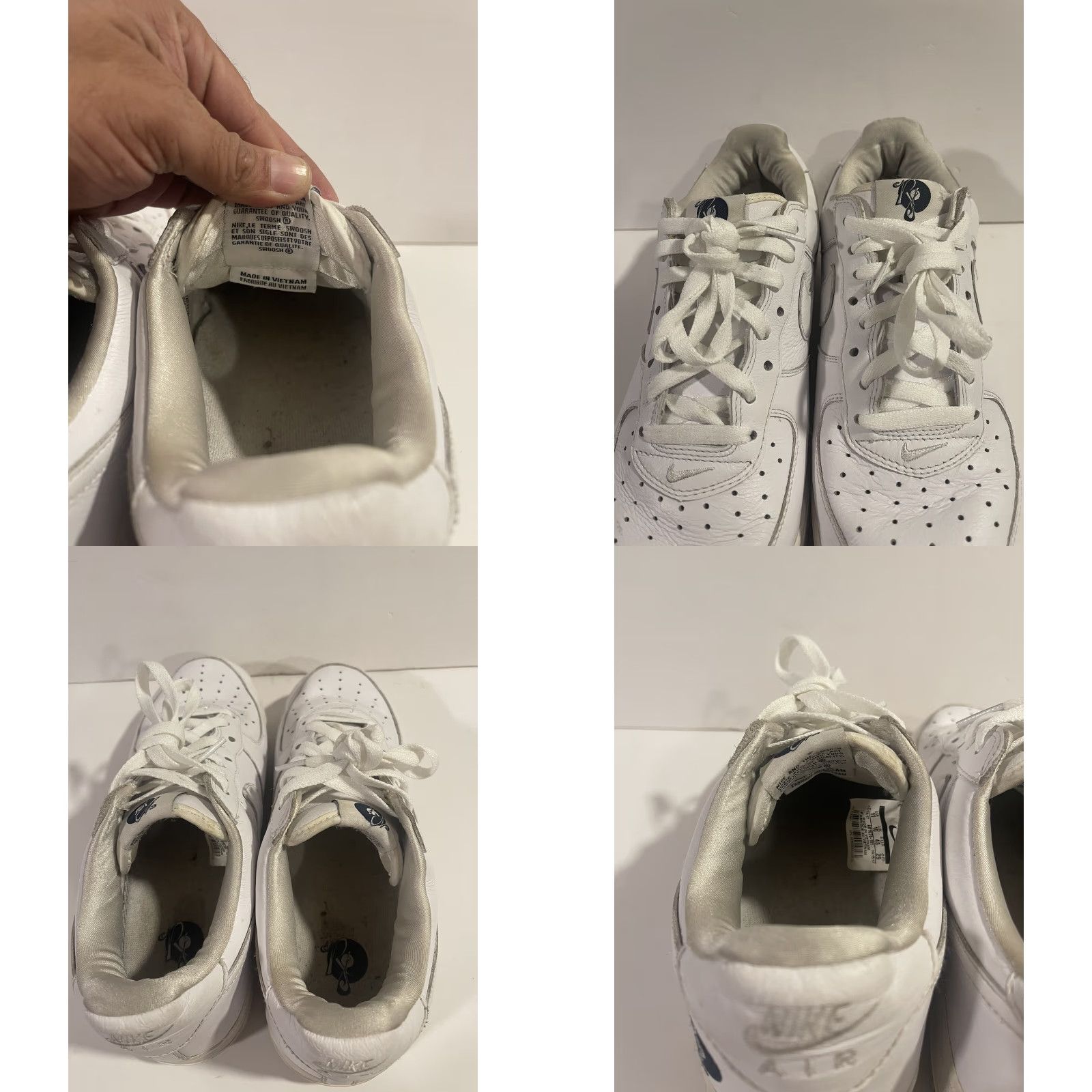 Nike Nike Air Force 1 Roc-A-Fella AF100 AO1070-101 Size 11 Mens White Used W/O Box 2017 Nike Air Force 1 Sneaker Size ONE SIZE - 8 Thumbnail