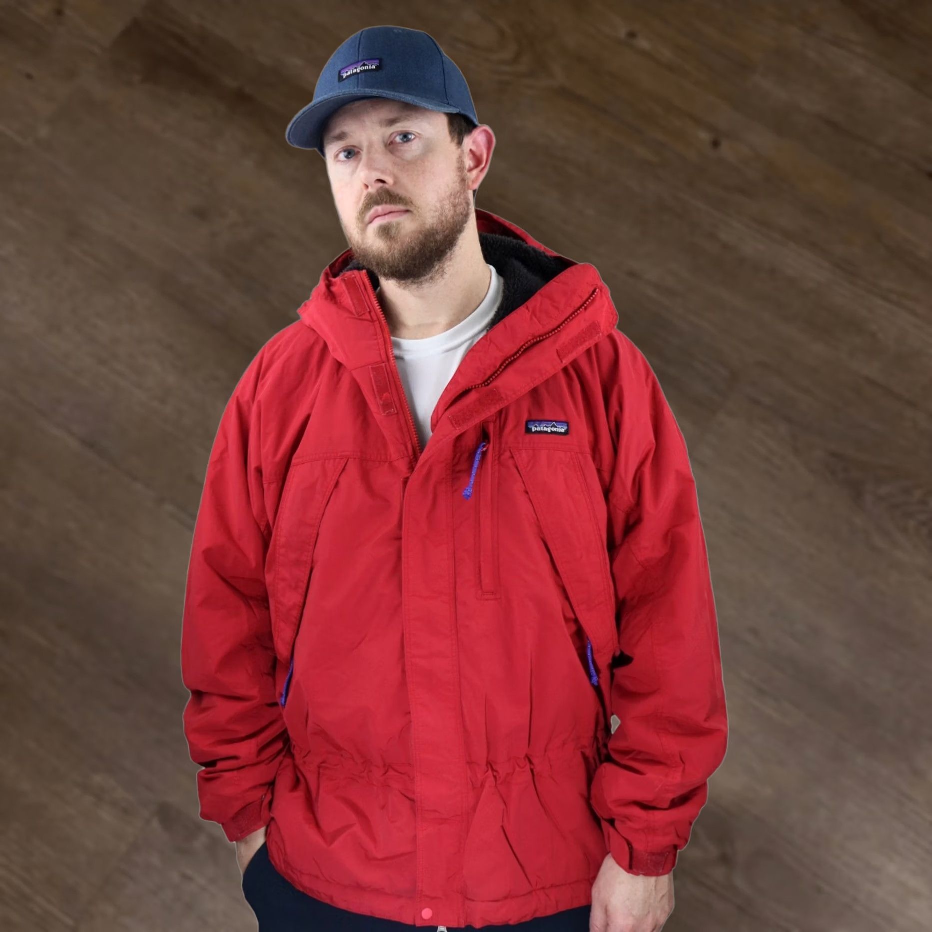 Patagonia Vintage Patagonia Storm Jacket Medium Red Full Zip Parka 