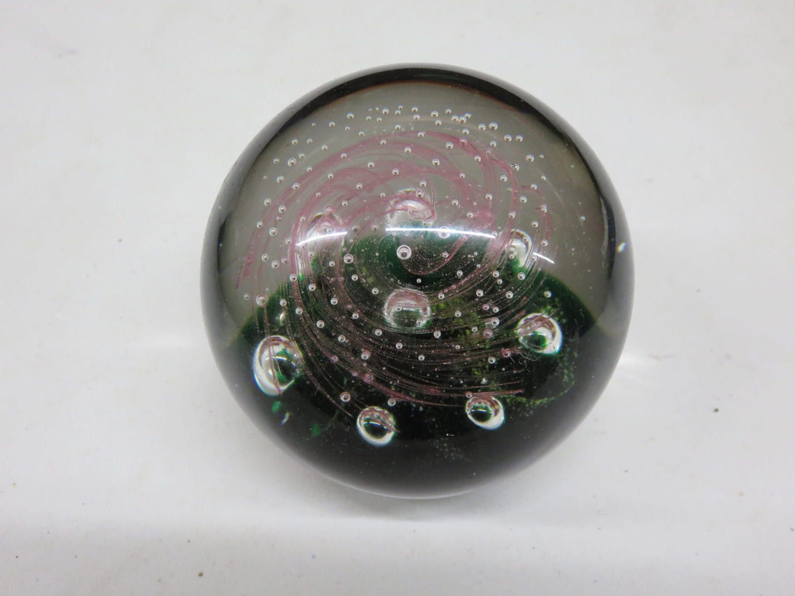 The Unbranded Brand Paperweight Green and Clear Glass Tabletop 3 2/3"- Boxed Size ONE SIZE - 3 Thumbnail