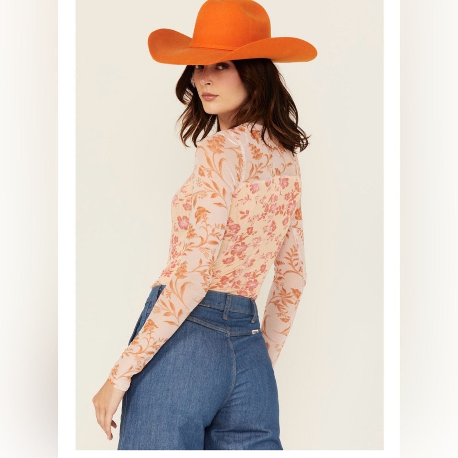 Free People 🎉LAST PIECE🎉Free People Betty's Garden Top in Coral Combo Size XL / US 12-14 / IT 48-50 - 2 Thumbnail