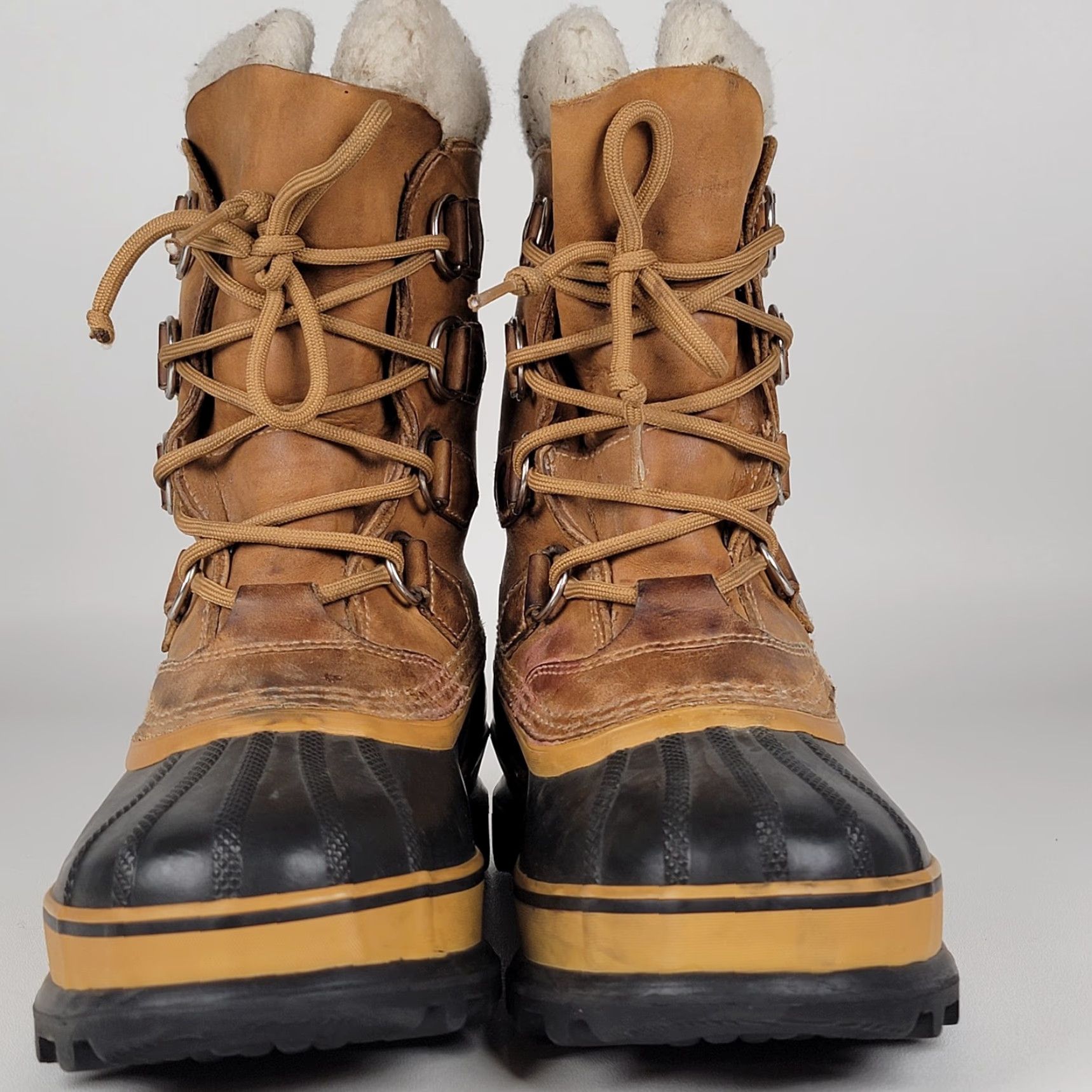 SOREL Sorel Caribou Boot Womens Size 7 NL1005-280 Waterproof Insulated Leather Brown Wool Lining Rubber Sole Shoes Size US 7 / IT 37 - 2 Thumbnail