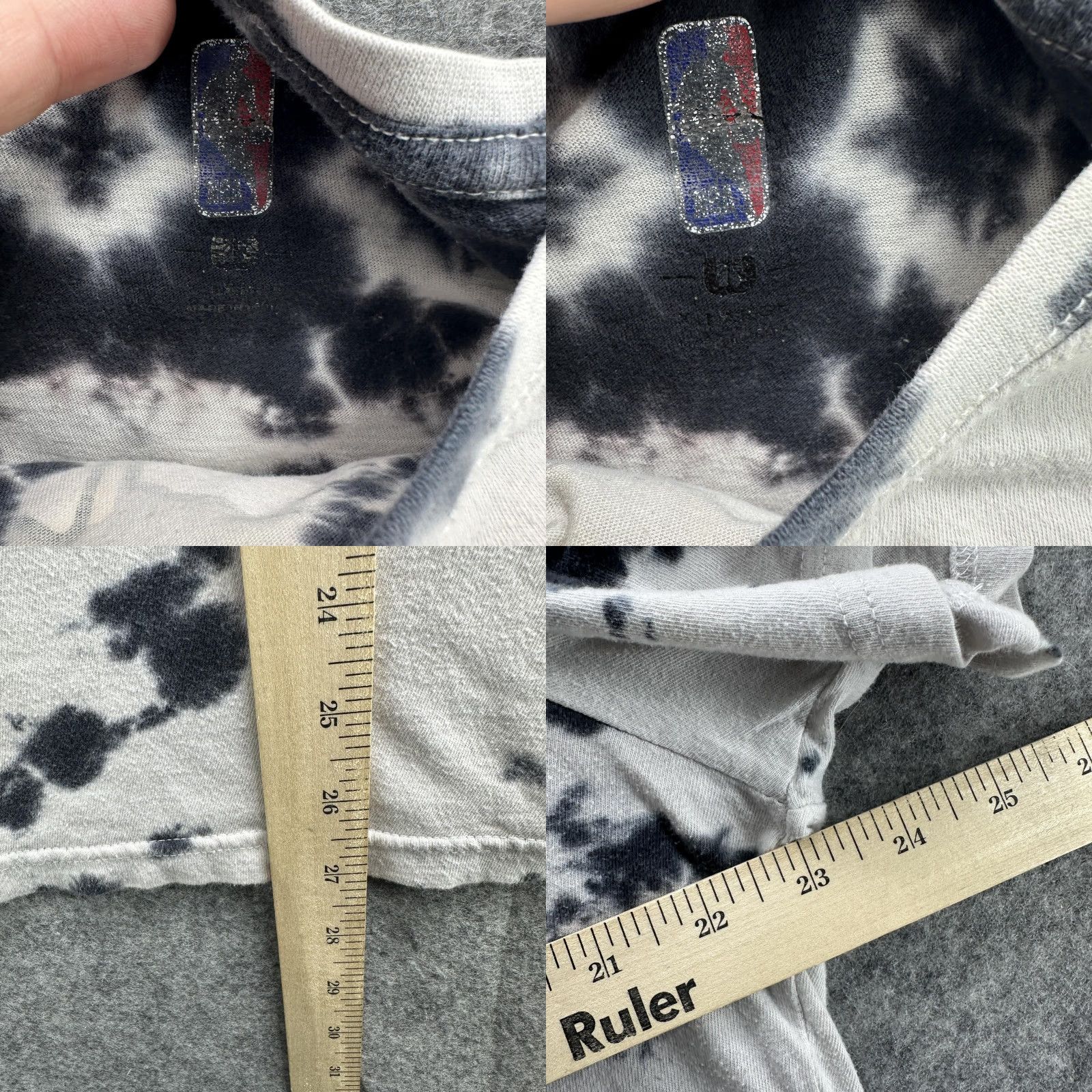 NBA VINTAGE Chicago Bulls Shirt Mens Large Gray Tie Dye NBA Basketball Graphic 1966 Retro Mens Size US L / EU 52-54 / 3 - 8 Thumbnail