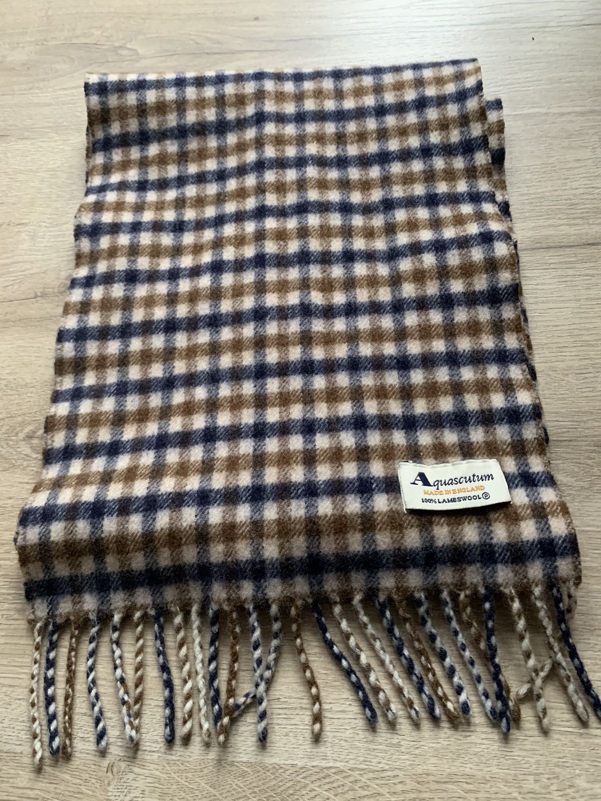 Aquascutum × Vintage Aquascutum Scarf Classic Size ONE SIZE - 5 Thumbnail