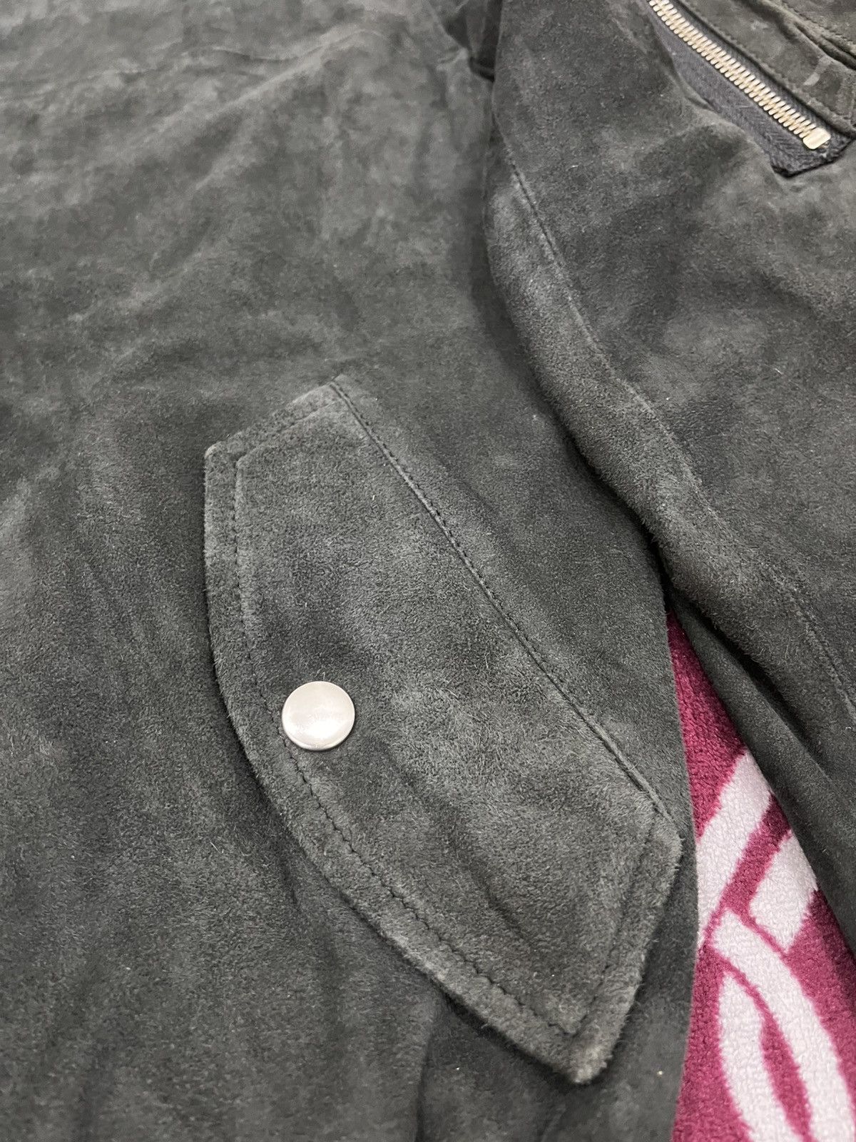 Le Grande Bleu (L.G.B.) Unknown Japanese Brand Goat Leather Jacket Size US S / EU 44-46 / 1 - 5 Thumbnail