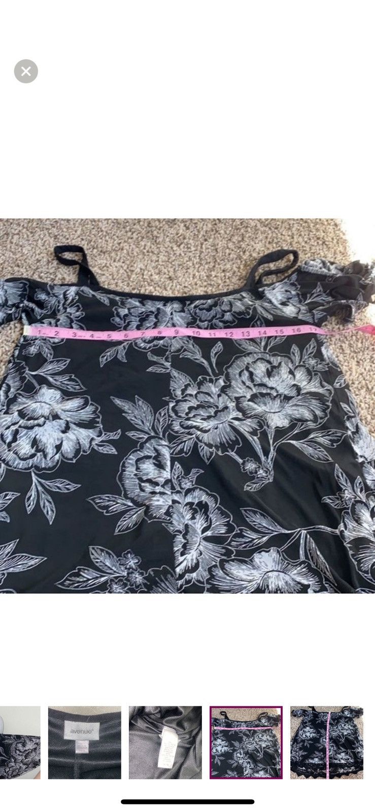 Avenue Avenue floral cold shoulder blouse size 14 Size XL / US 12-14 / IT 48-50 - 4 Thumbnail