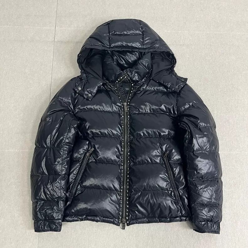 Valentino Valentino Black glossy down jacket Size L / US 10 / IT 46 - 1 Thumbnail