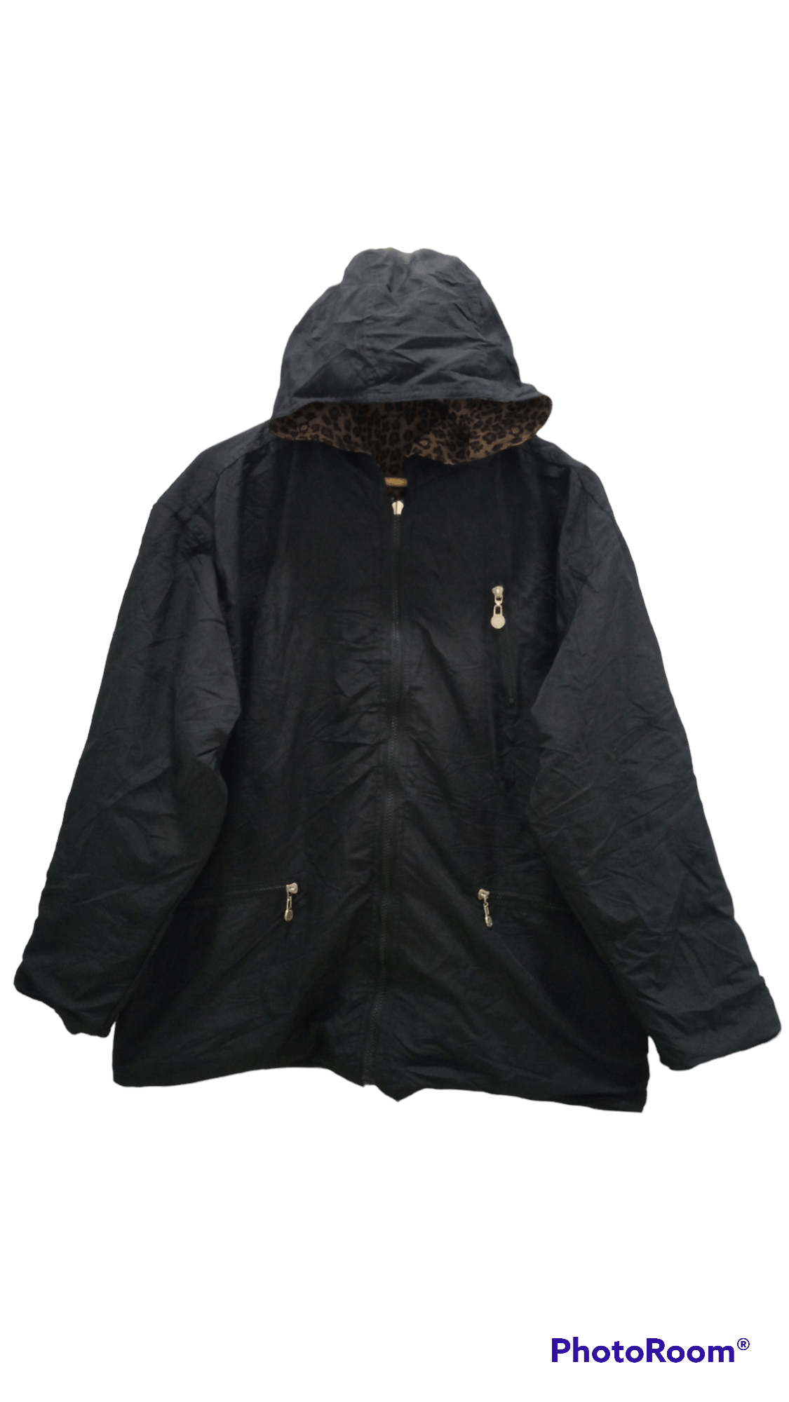 Fendi × Vintage 🔥🔥Vtg Fendi Leopard Big Logo Spellout Reversible Jacket Size US L / EU 52-54 / 3 - 15 Thumbnail