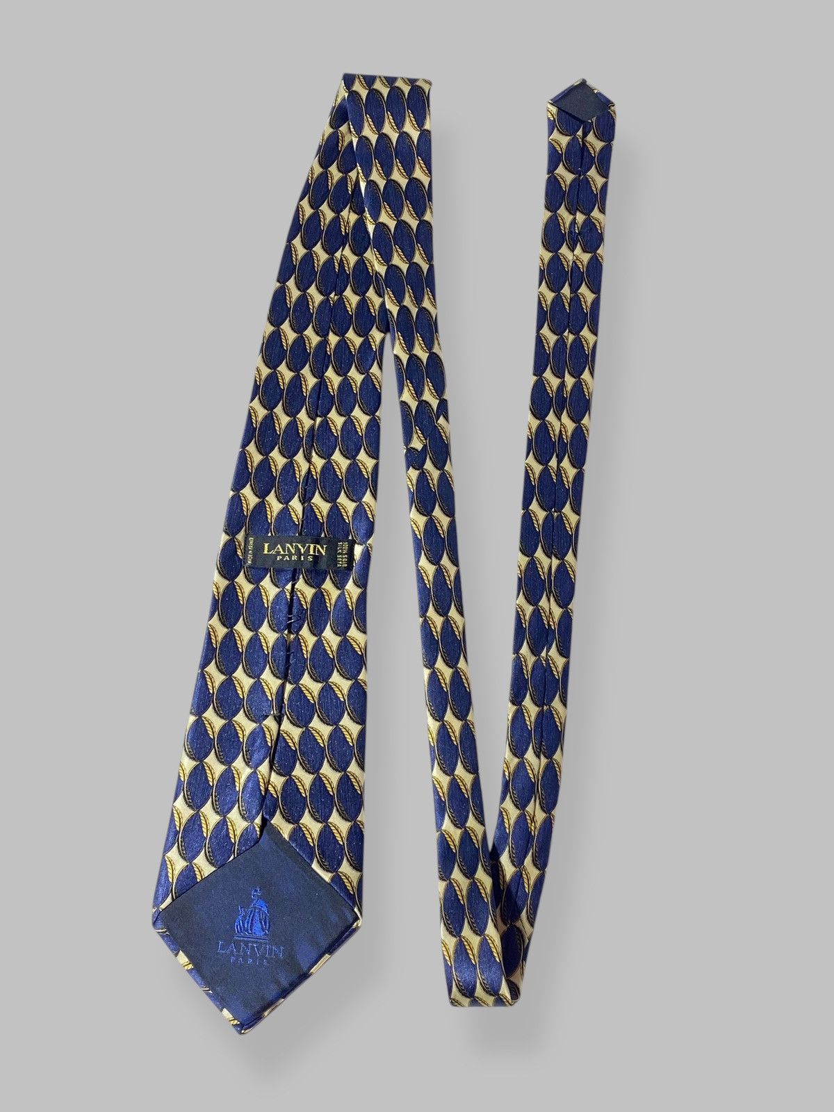 Lanvin Vintage Lanvin Silk Tie All Over Print Made in France Size ONE SIZE - 1 Thumbnail